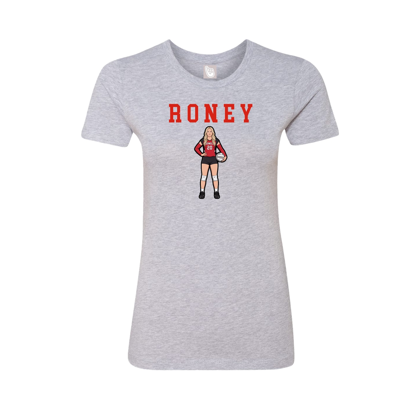 Fitted Women's Tee — Shirsey in Grey