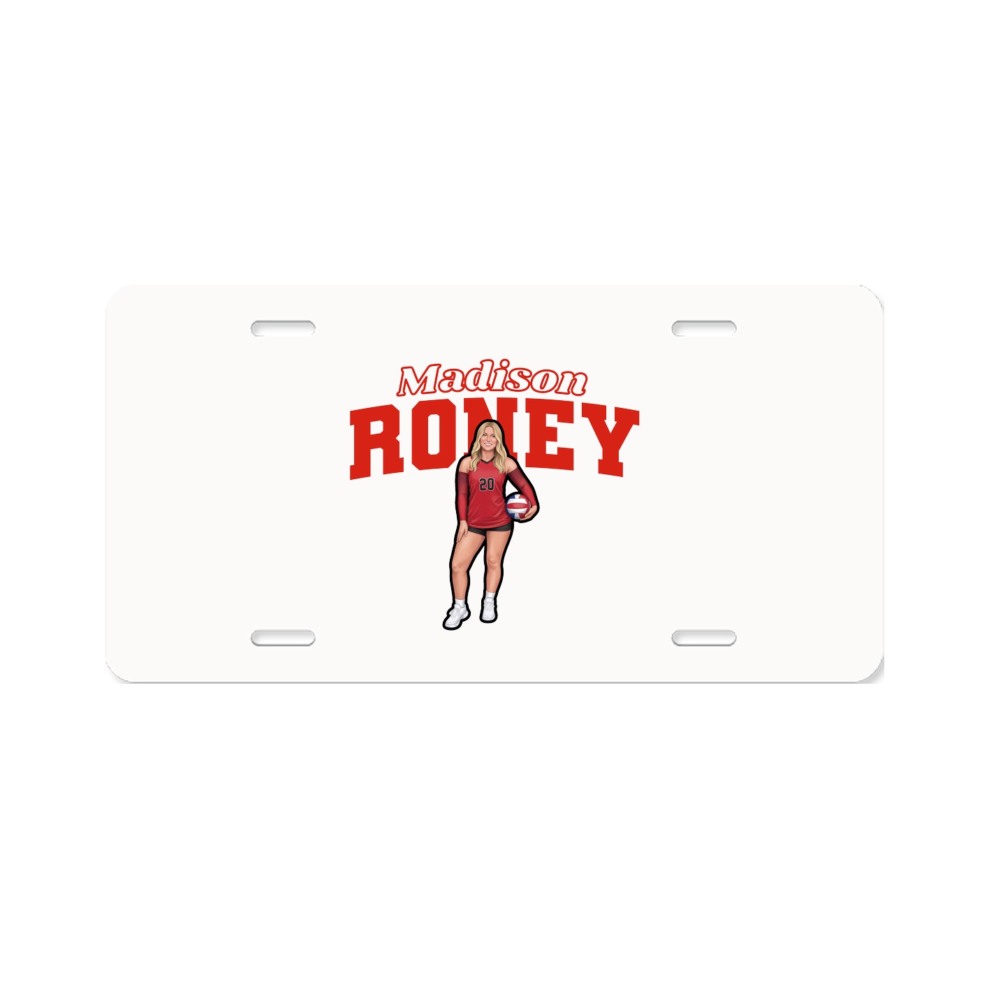 License Plate — Name Arch in Classic