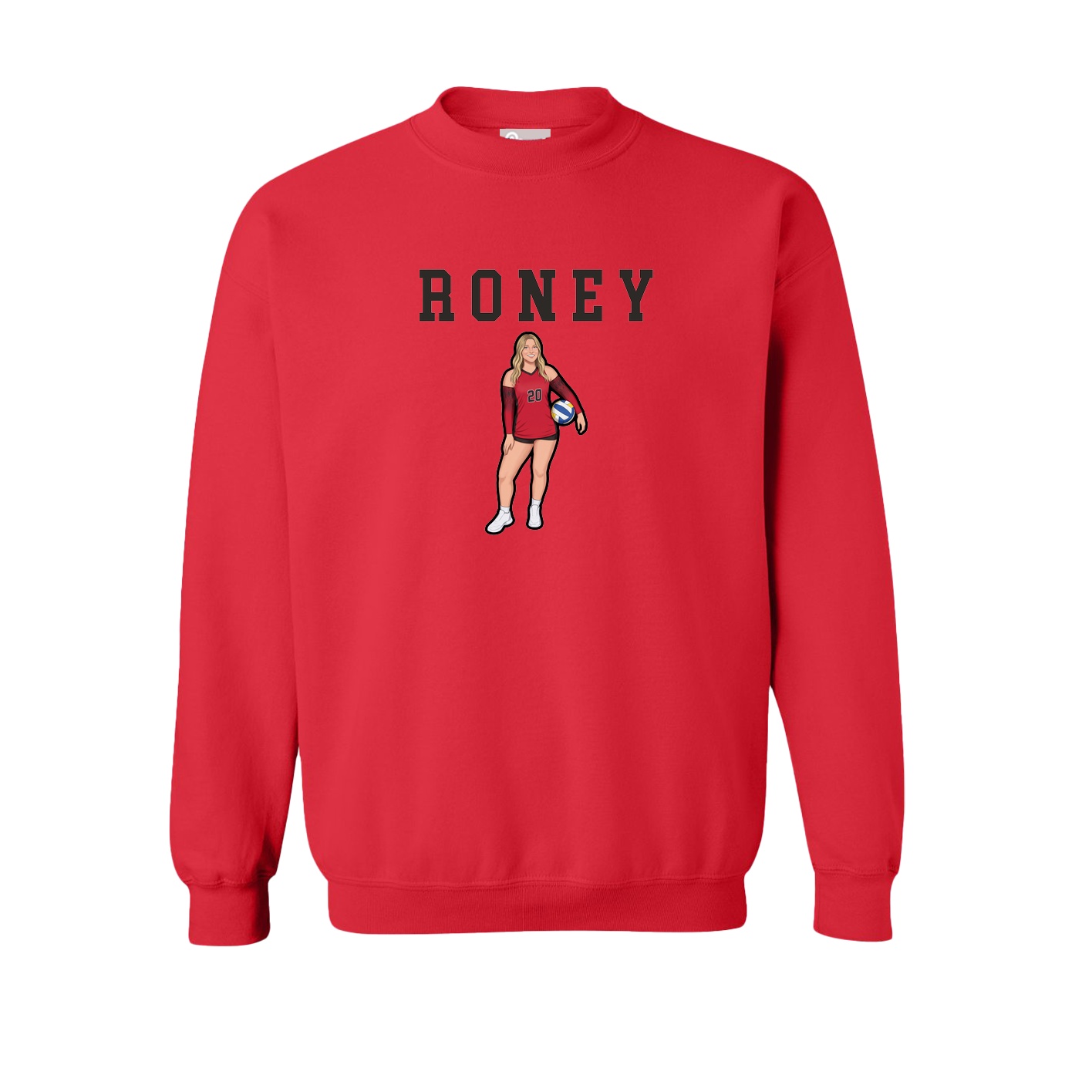 Fleece Crew — Shirsey in Red