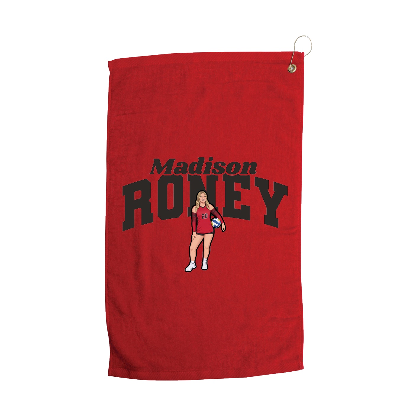 Golf Towel — Signature Arch in Red