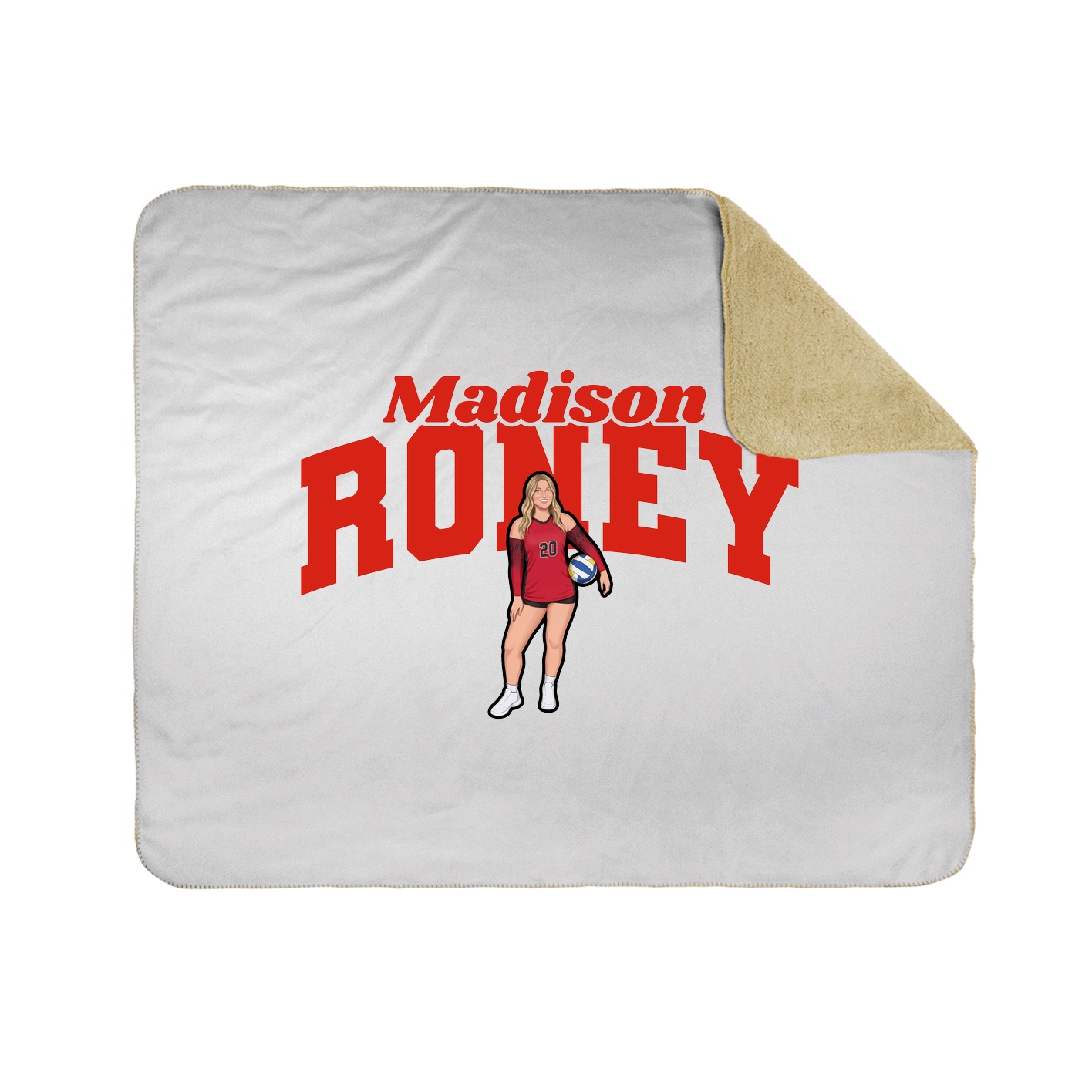 Throw Blanket — Signature Arch in White