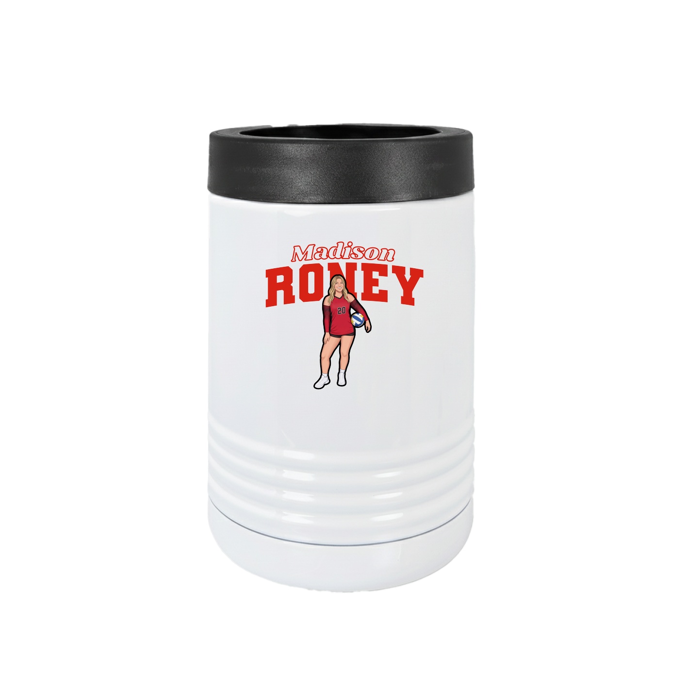 Beverage Holder — Name Arch in White