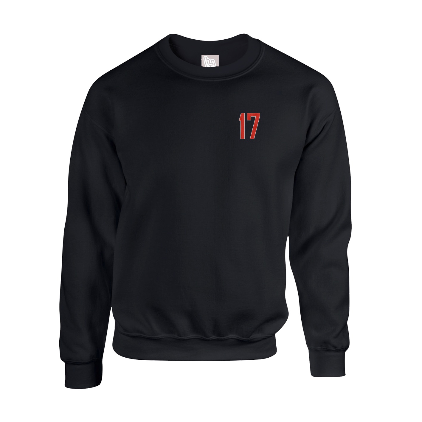 Fleece Crew — Front Shirsy in Black