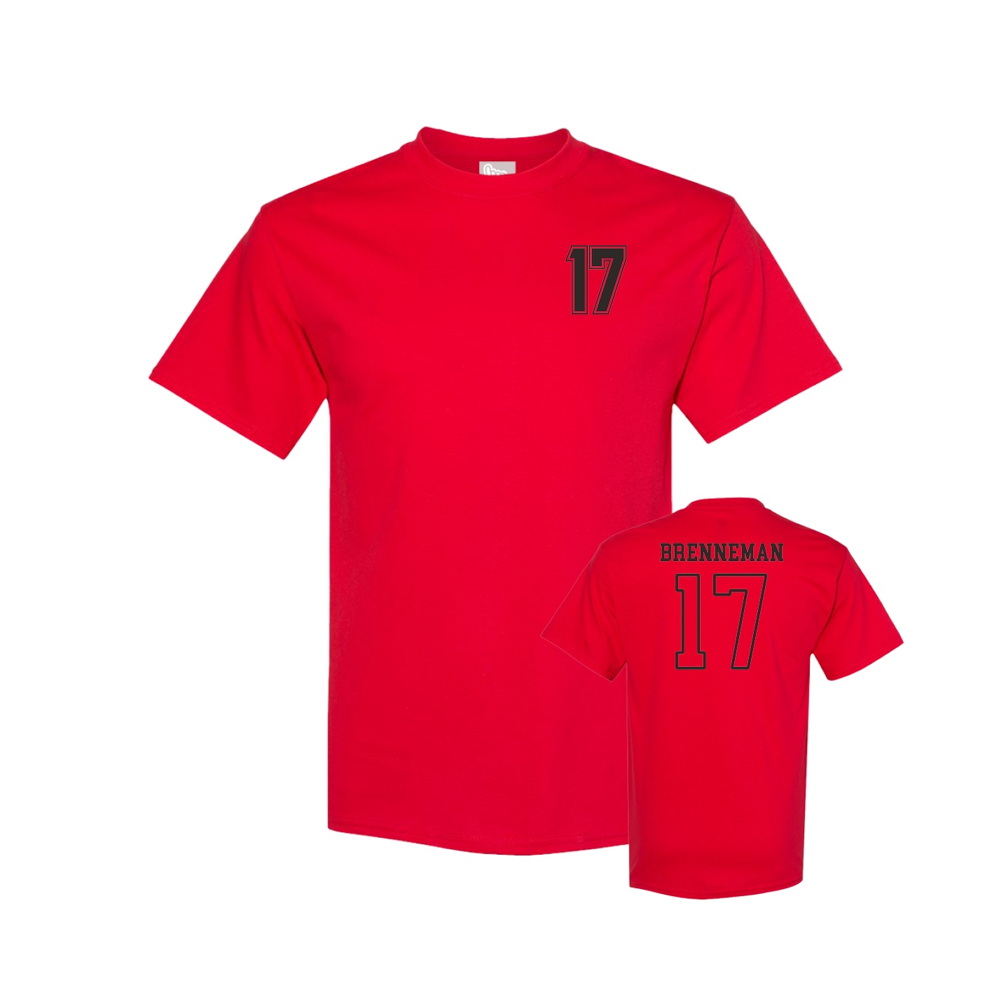 Youth Tee — Chest Back in Red