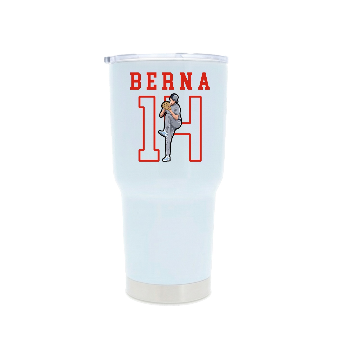 30oz Stainless Steel Tumbler — Shirsey in White