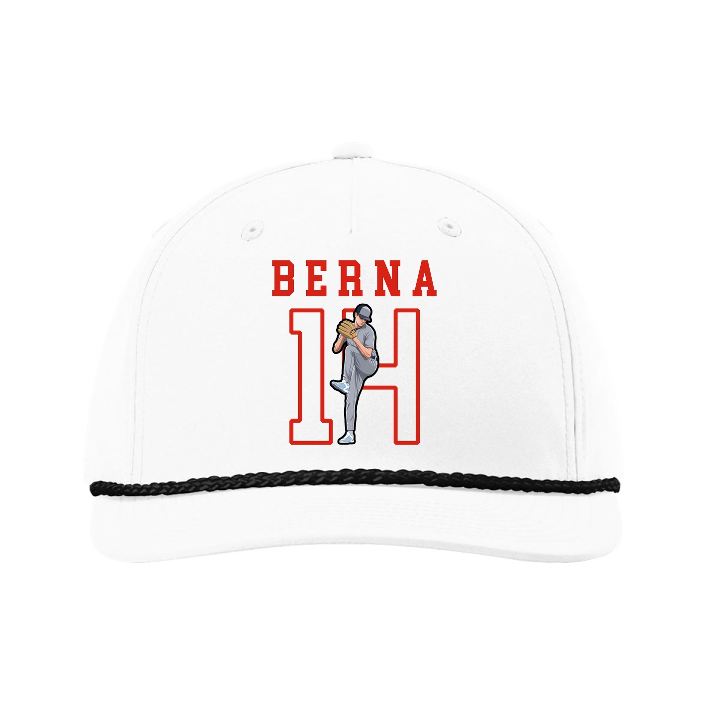 Five-Panel Classic Rope Cap — Shirsey in White