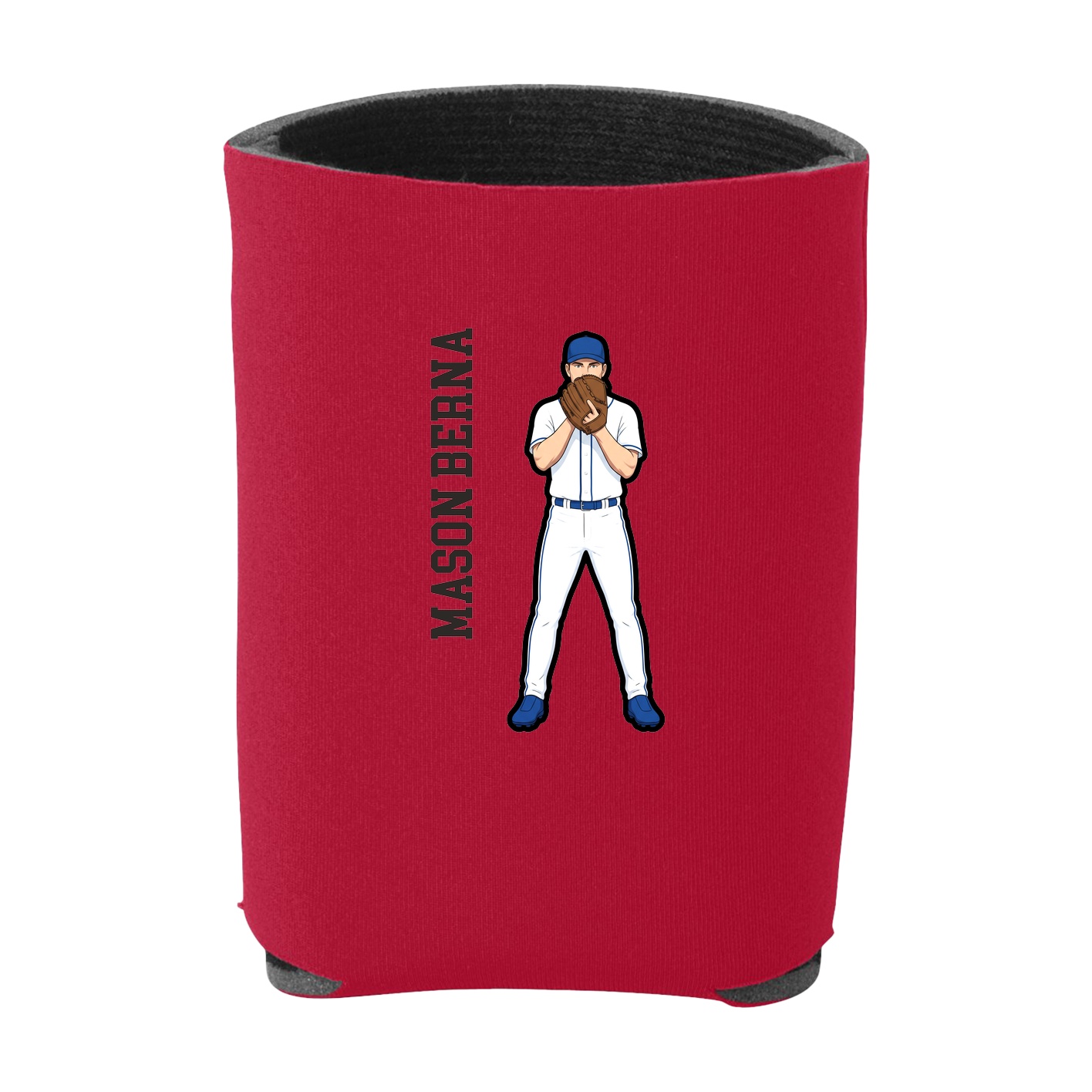 Can Holder — Name Vertical in Red