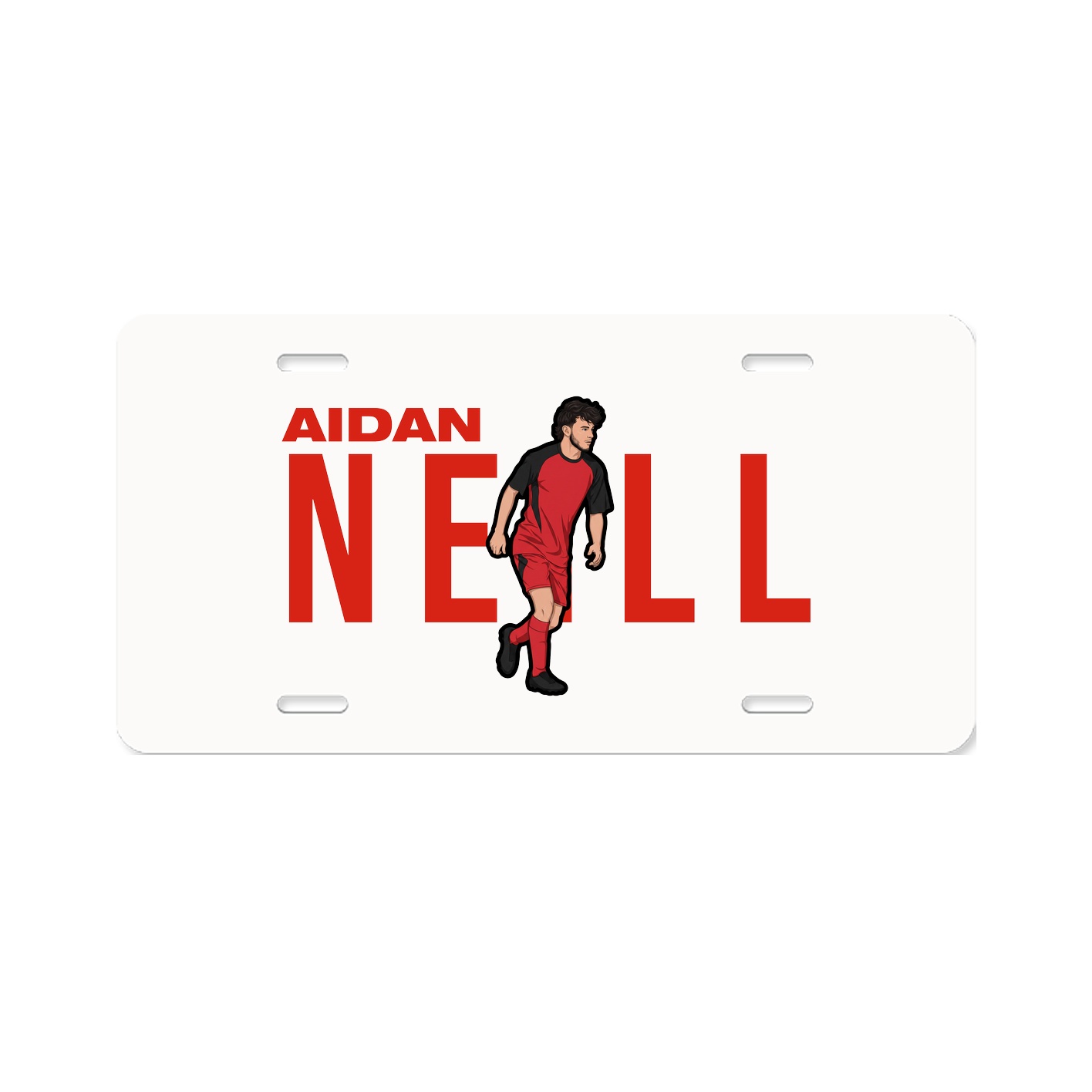 License Plate — Player Name in Classic