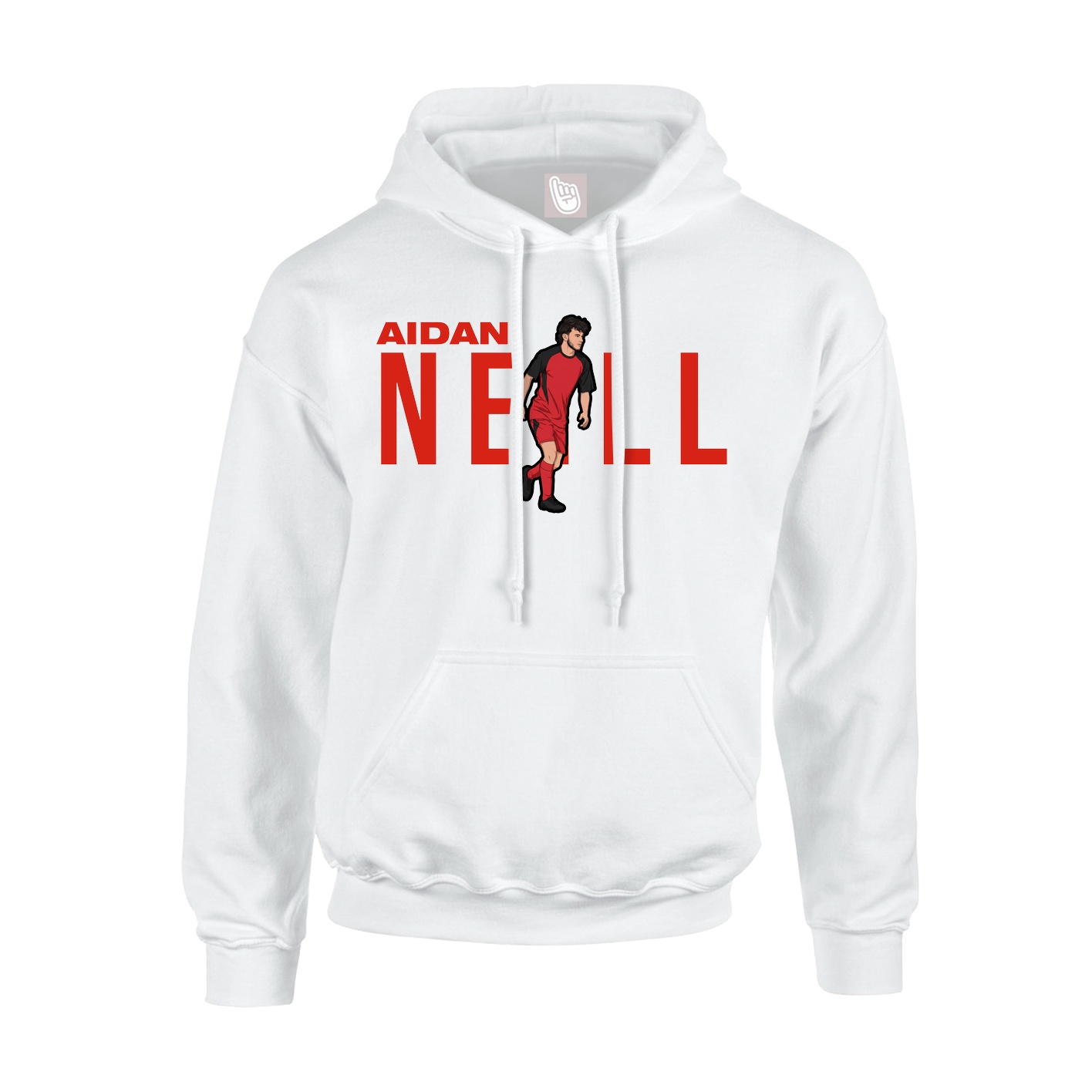 Hoodie — Player Name in White