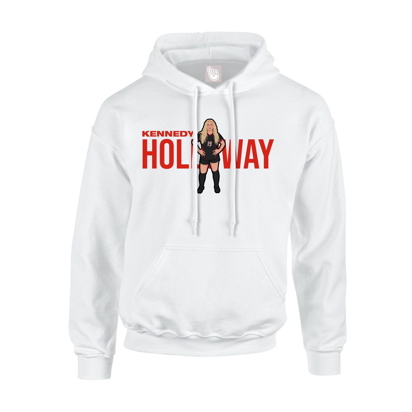 Hoodie — Player Name in White