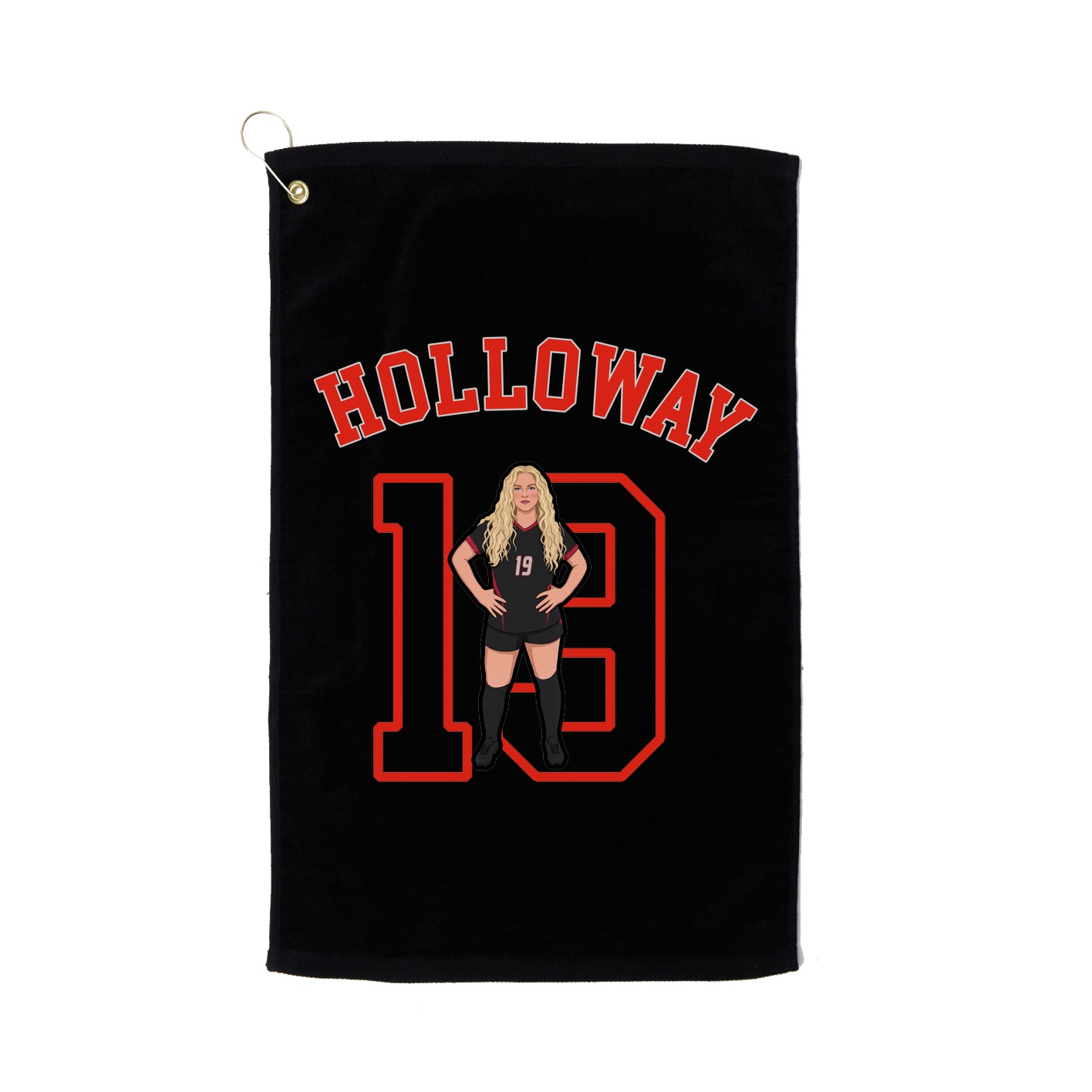 Golf Towel — Shirsey Arch in Black