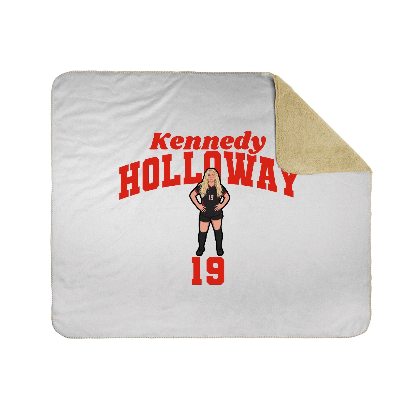 Throw Blanket — Signature Arch in White