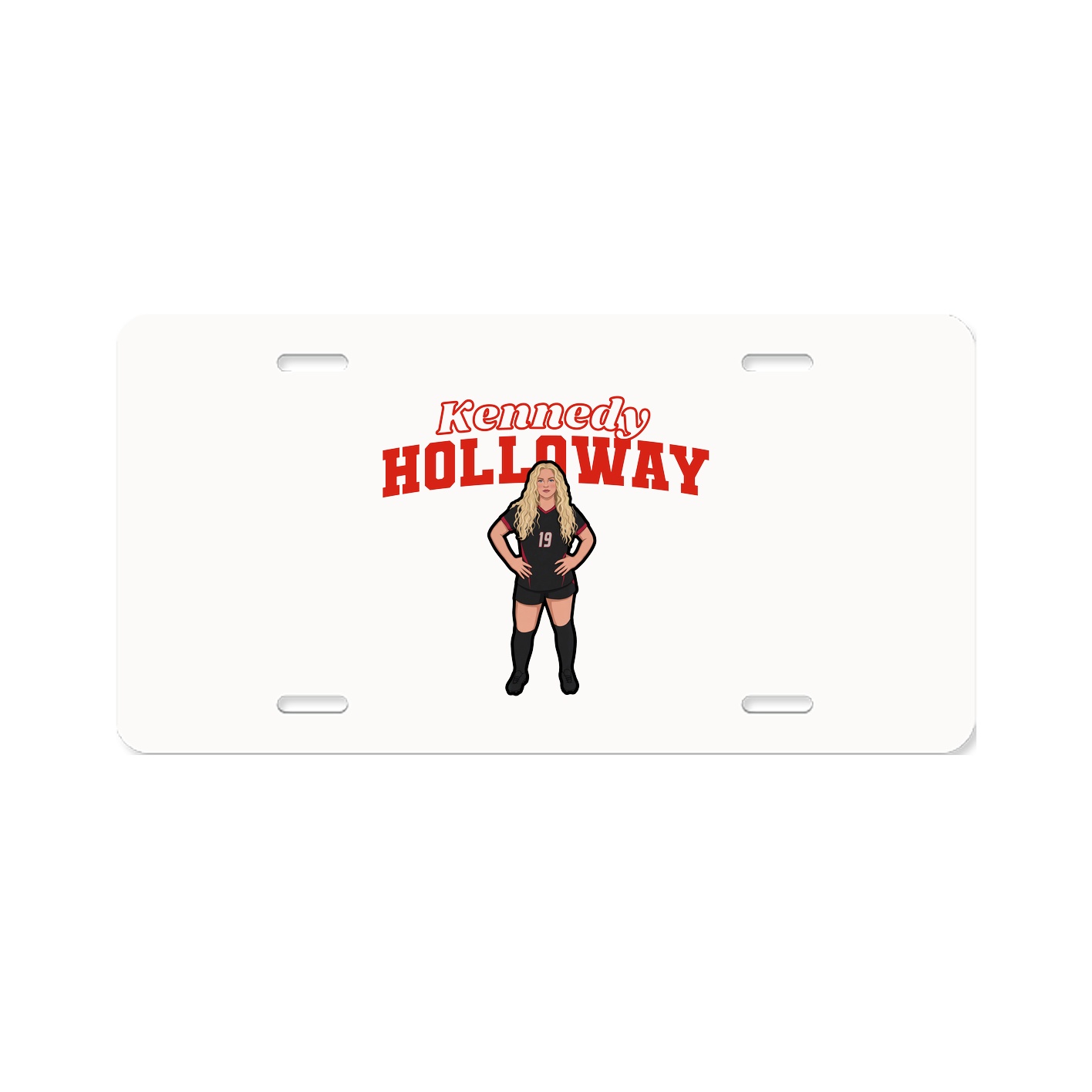License Plate — Name Arch in Classic