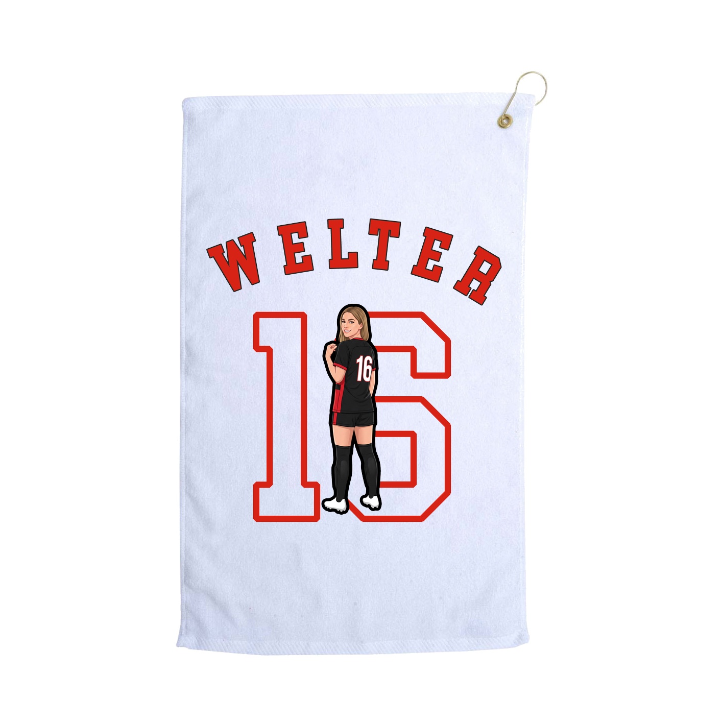 Golf Towel — Shirsey Arch in White