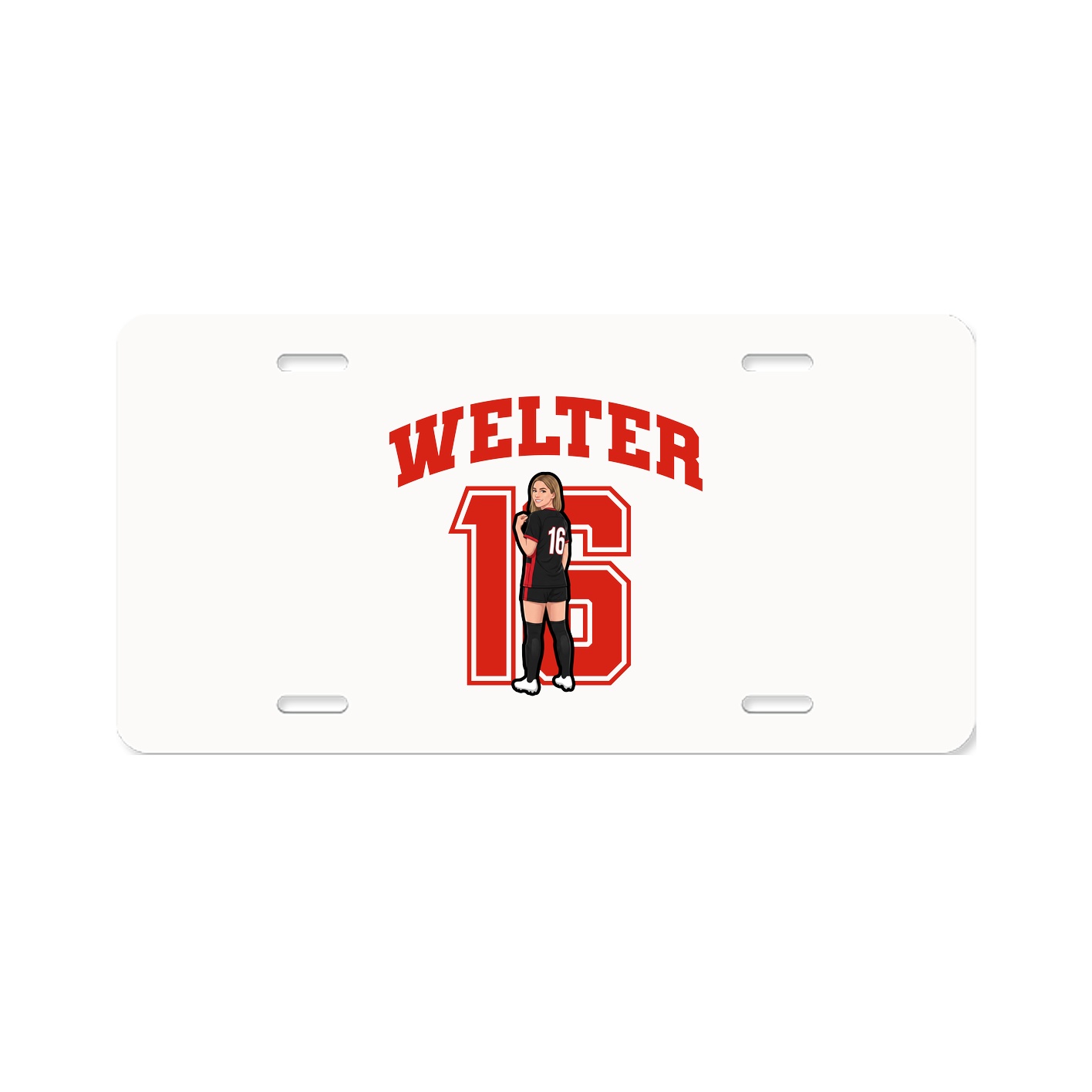 License Plate — Number in Classic