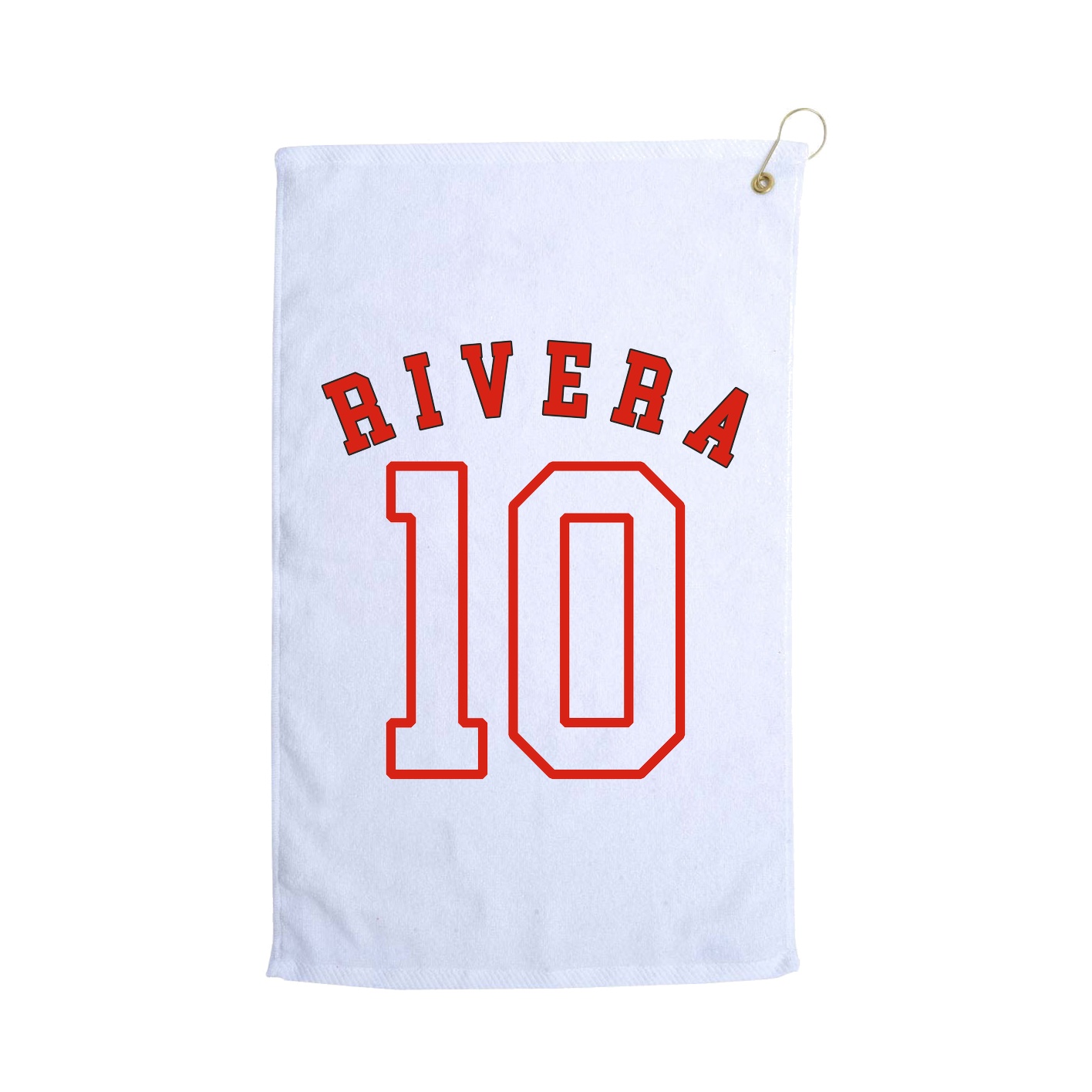 Golf Towel — Shirsey Arch in White