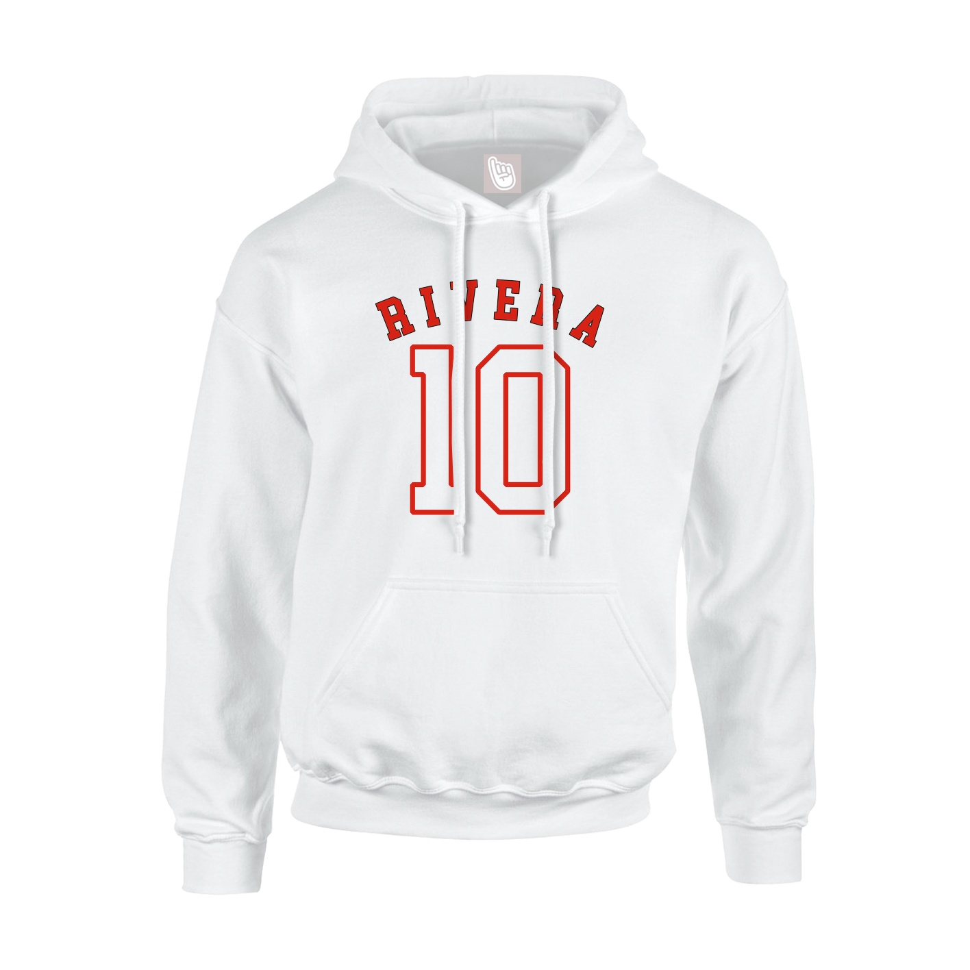 Youth Hoodie — Shirsey Arch in White