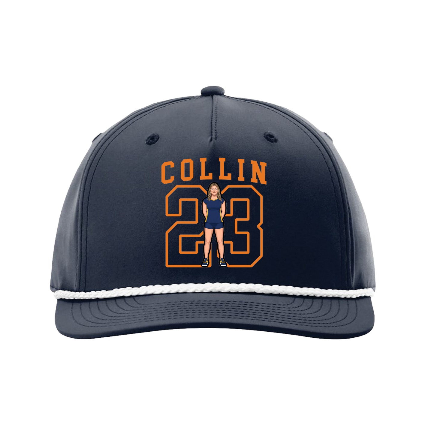 Five-Panel Classic Rope Cap — Shirsey in Navy