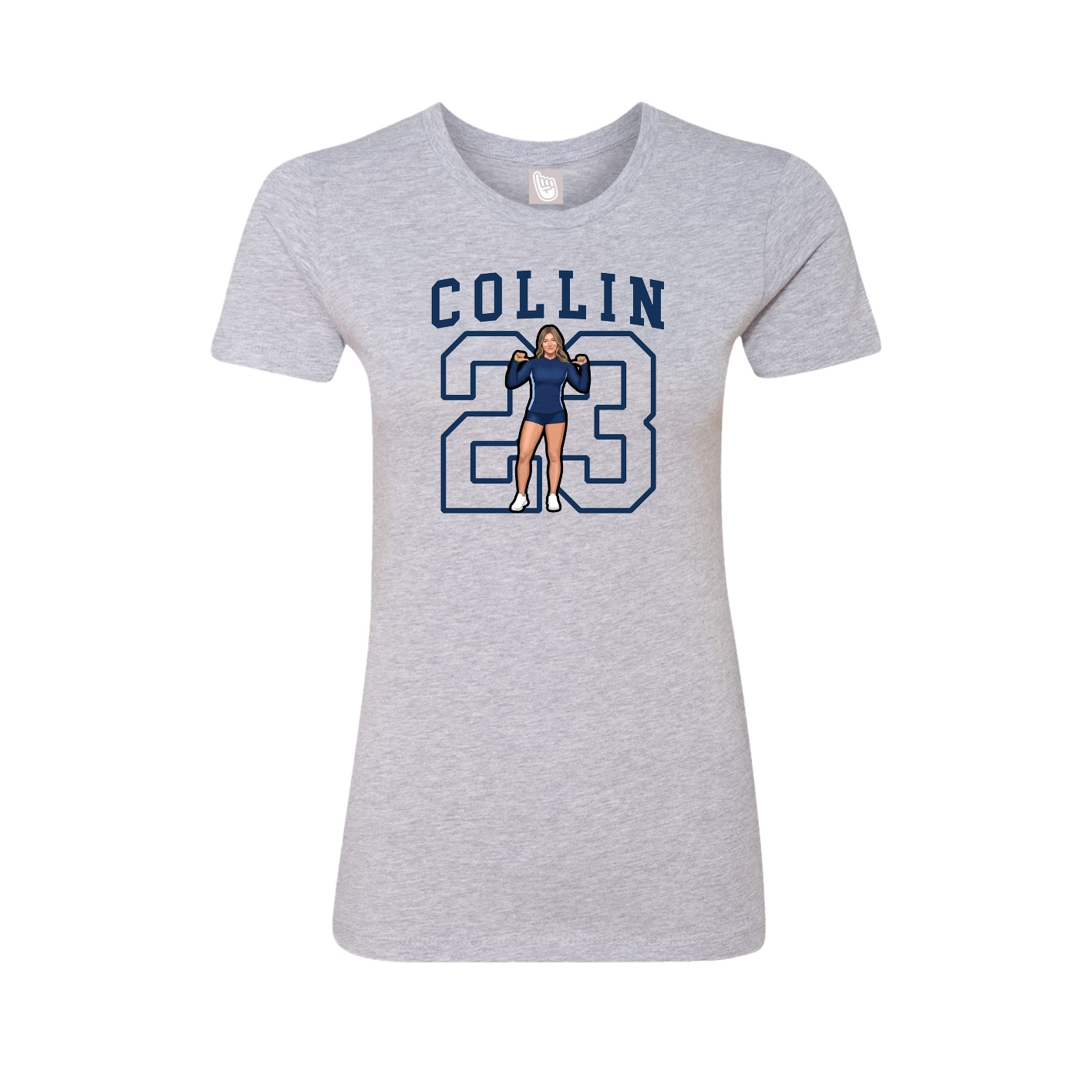 Fitted Women's Tee — Shirsey in Grey
