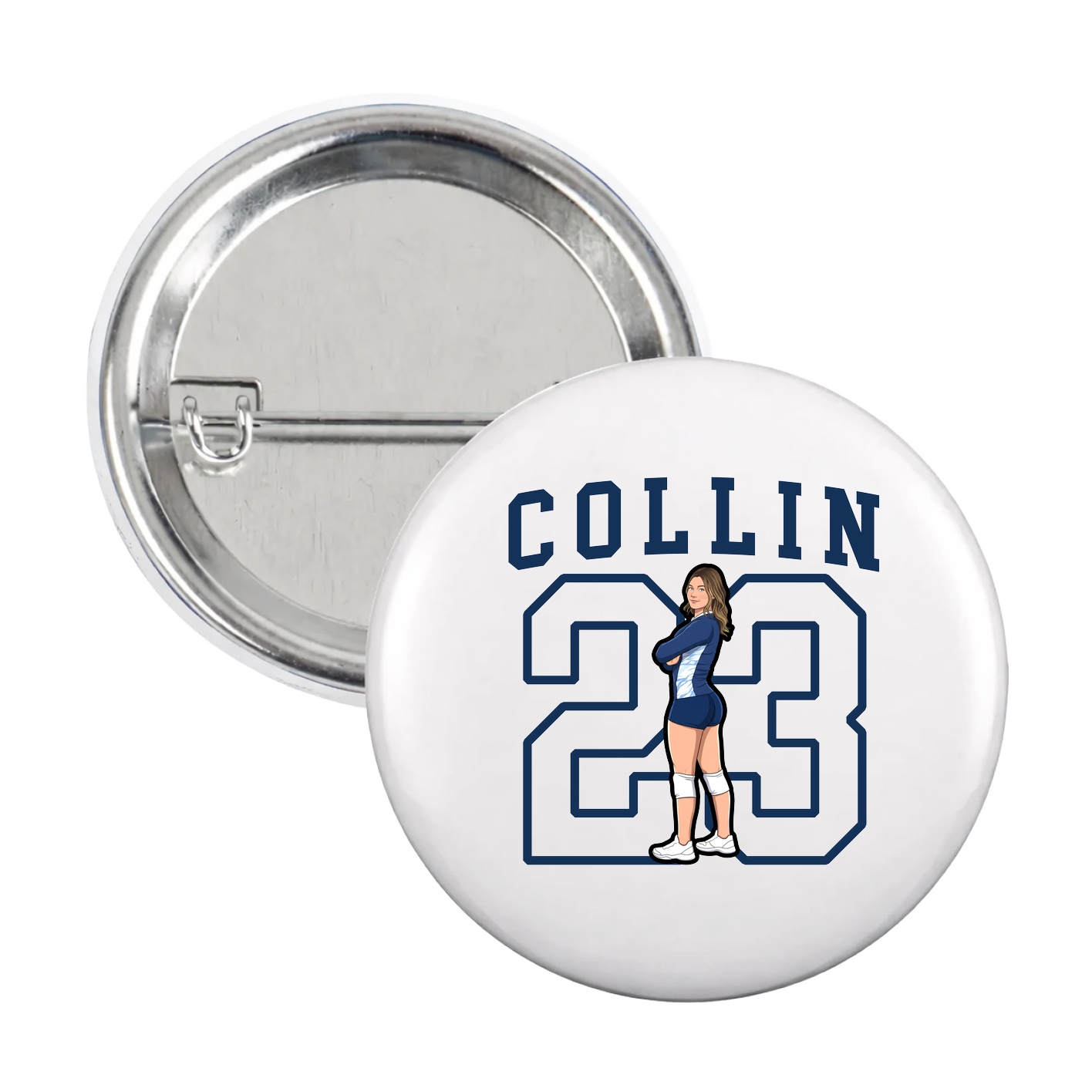 Game Day Button — Shirsey in White