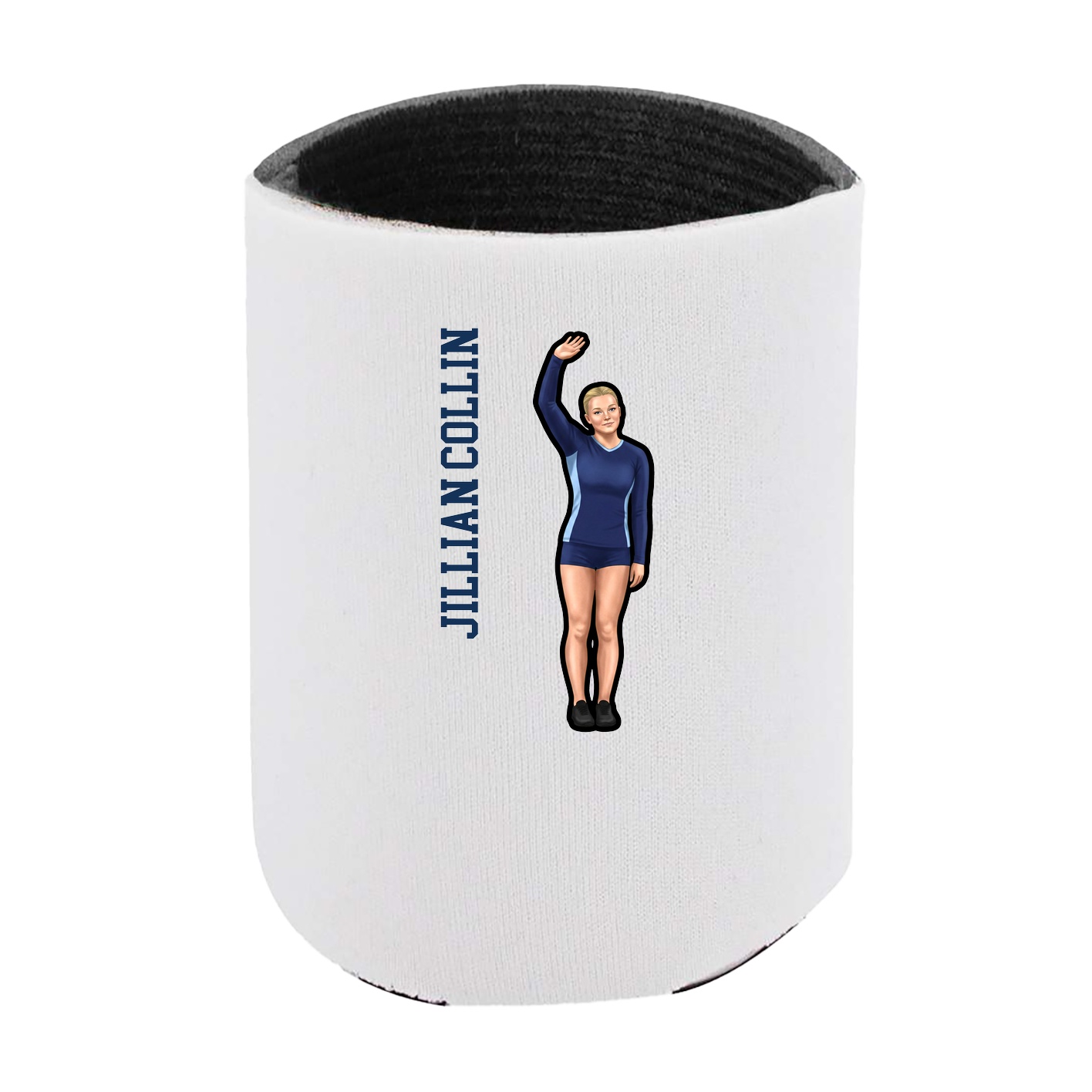 Can Holder — Name Vertical in White