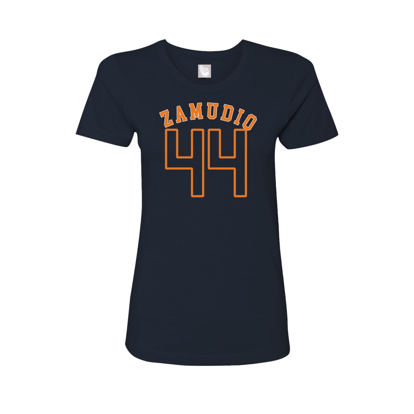 Fitted Women's Tee — Shirsey Arch in Navy