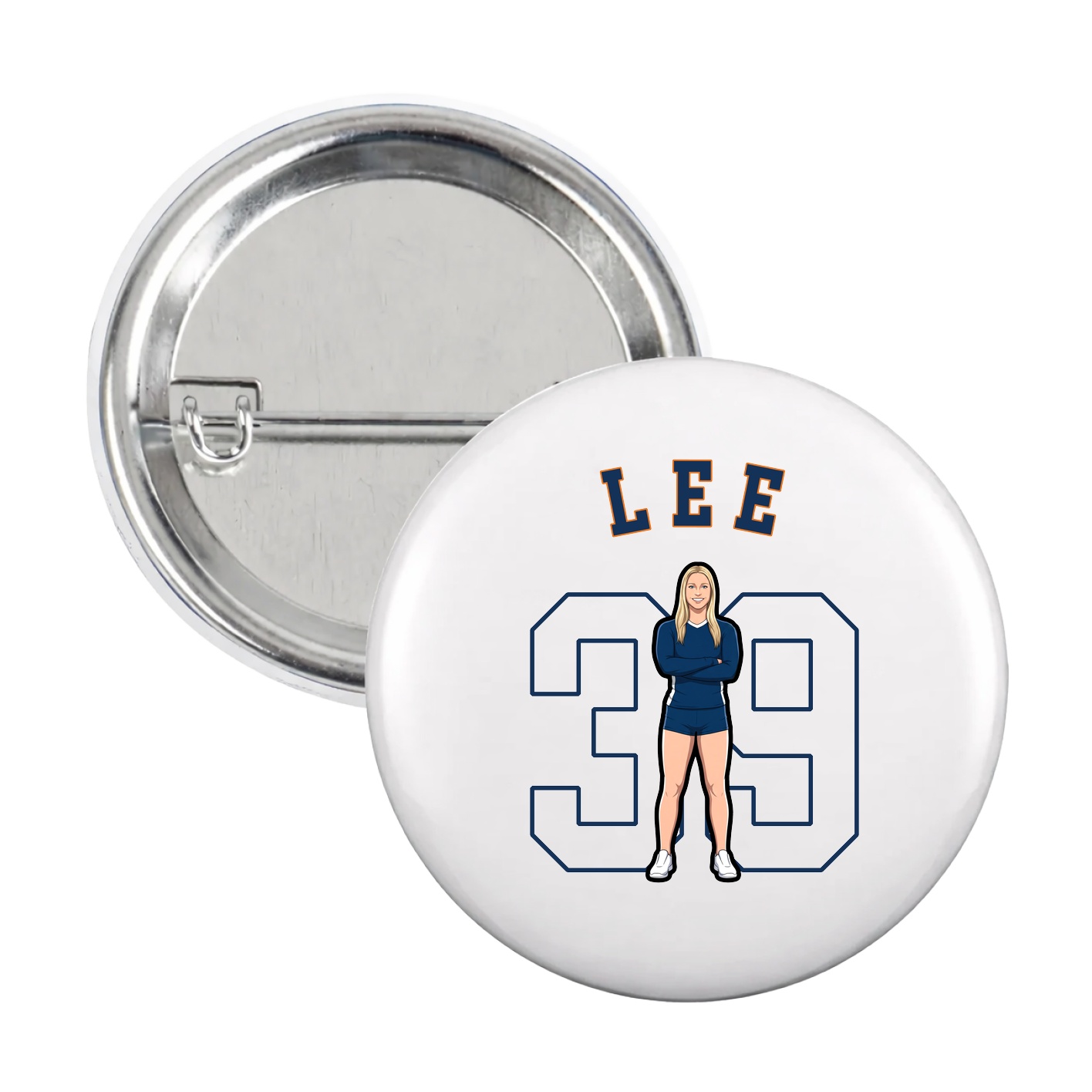 Game Day Button — Shirsey Arch in White