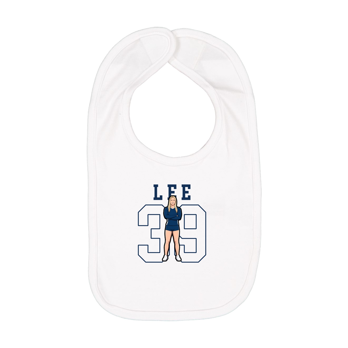 Infant Bib — Shirsey in White