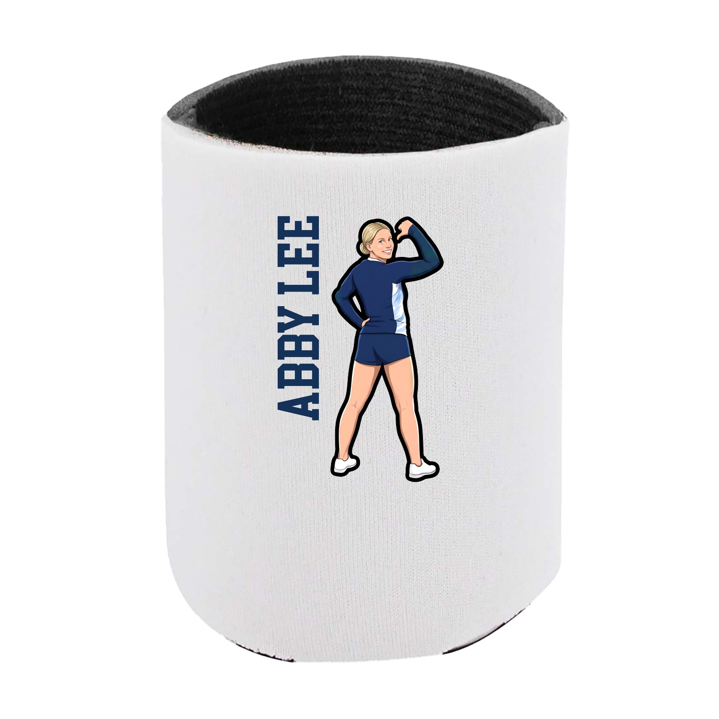 Can Holder — Name Vertical in White