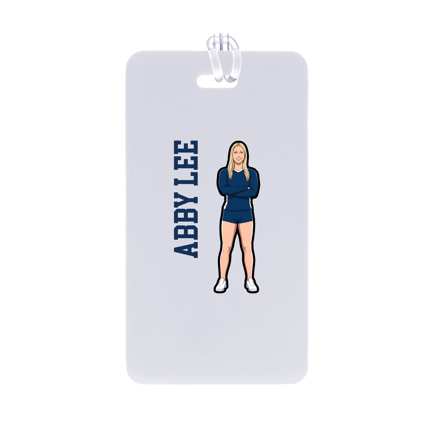 Bag Tag — Name Vertical in Classic