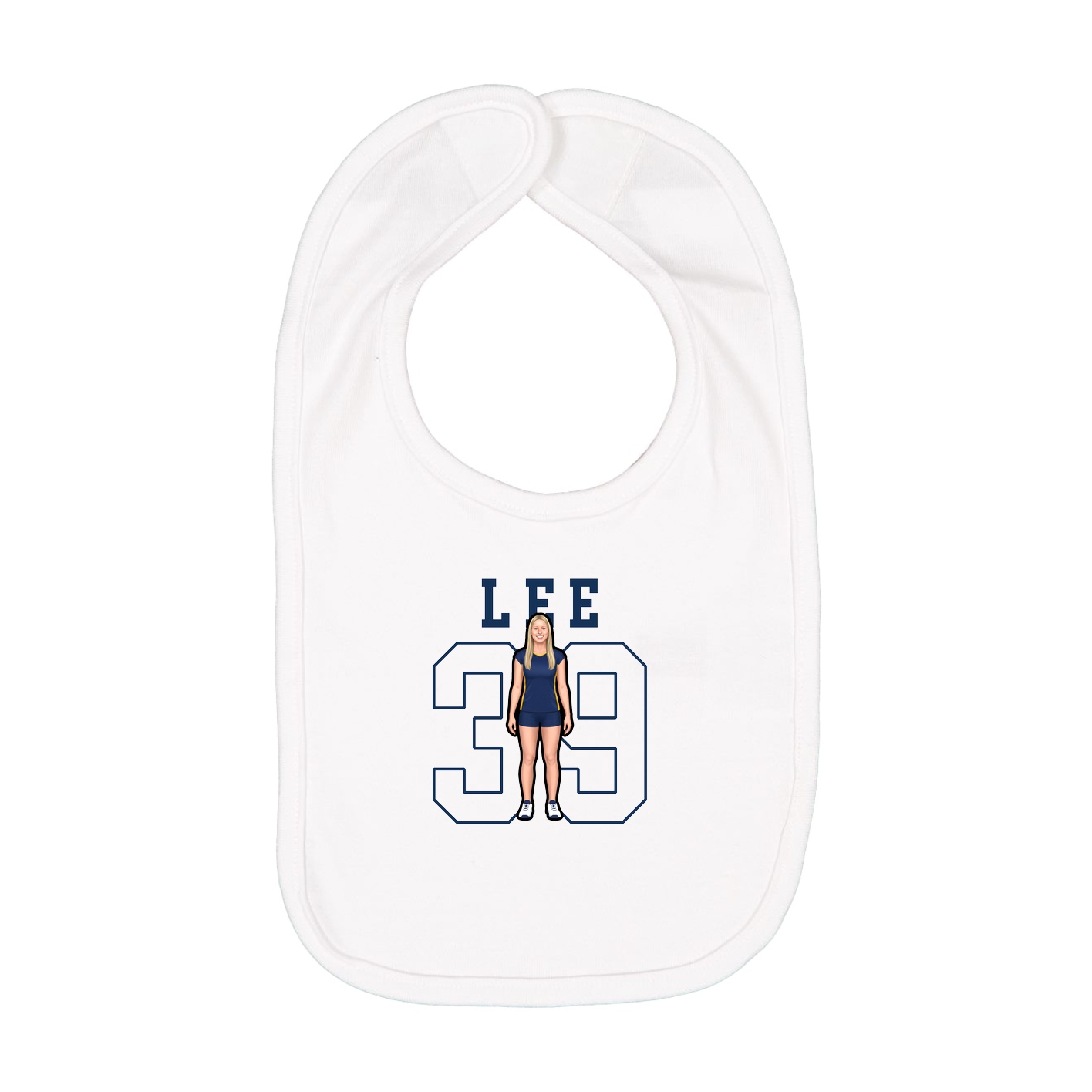 Infant Bib — Shirsey in White