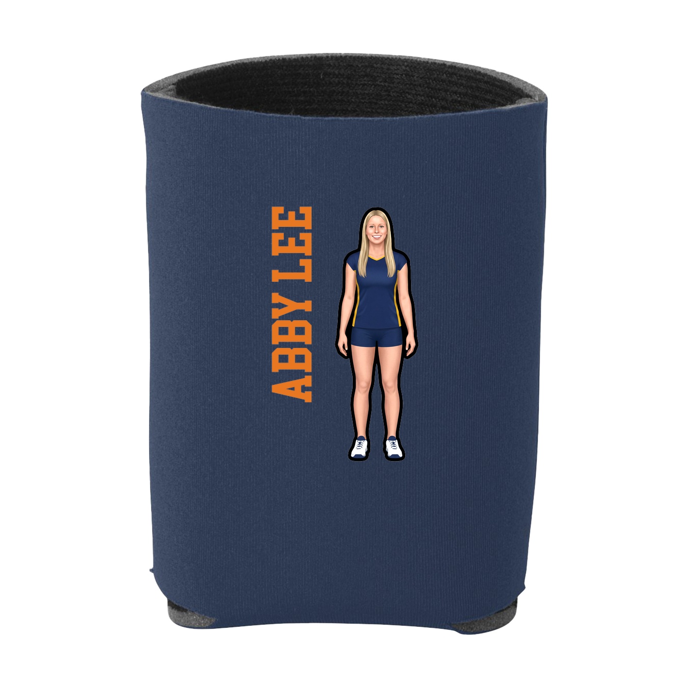 Can Holder — Name Vertical in Navy