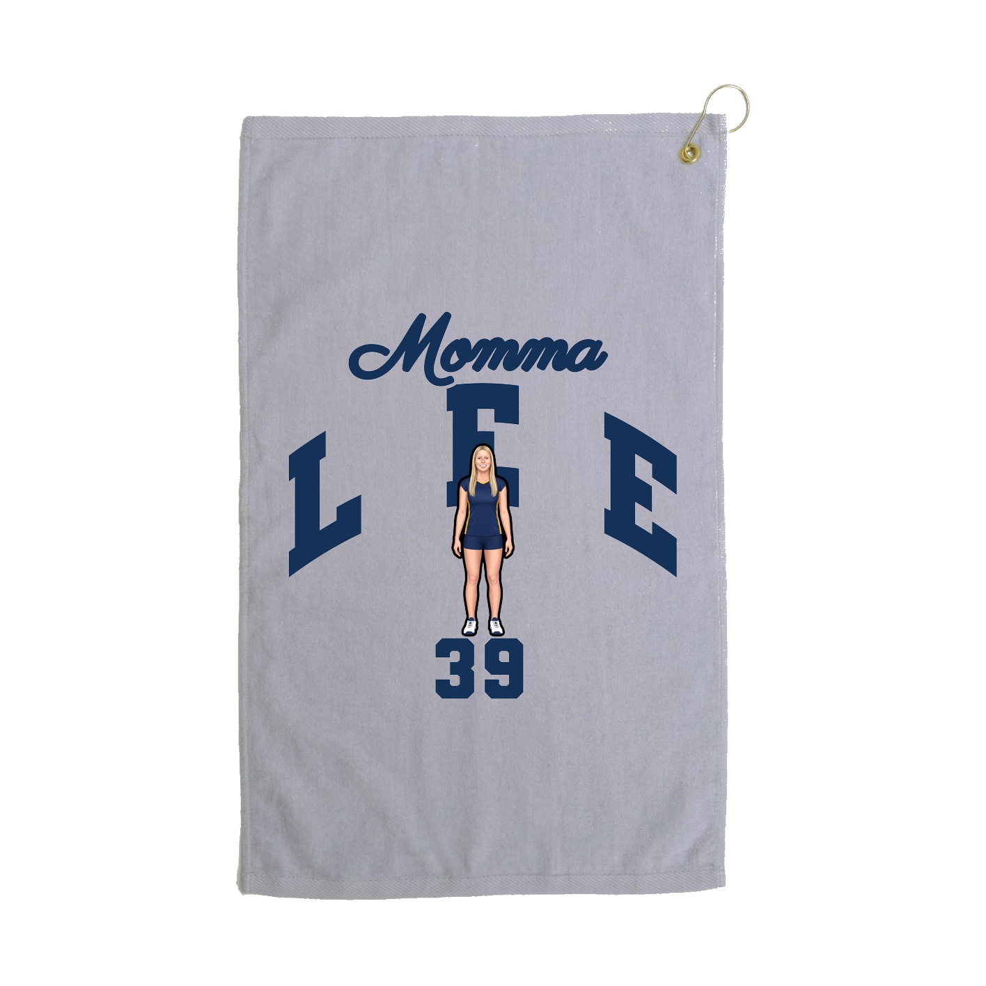 Golf Towel — Mothers Day Arch in Grey