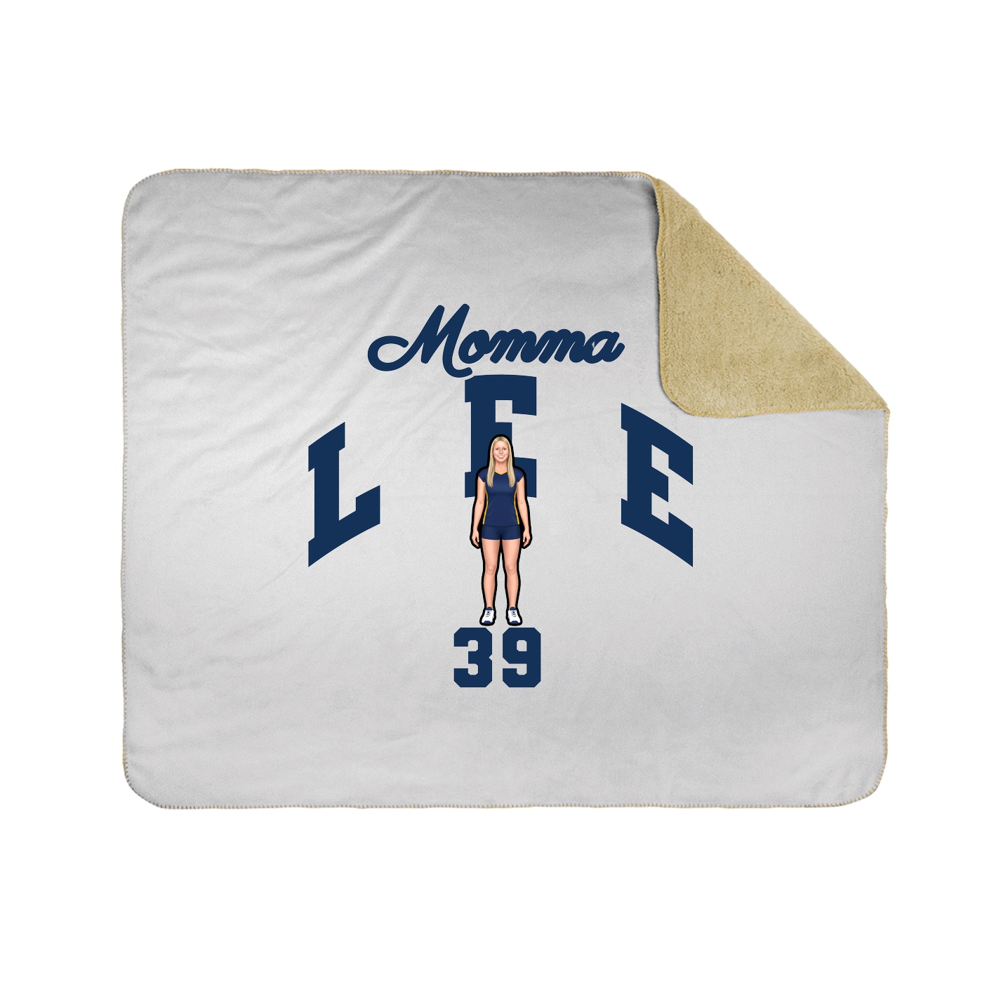 Throw Blanket — Mothers Day Arch in White