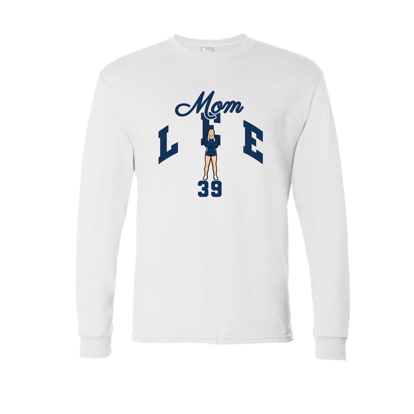 Long Sleeve Tee — Mothers Day Arch in White