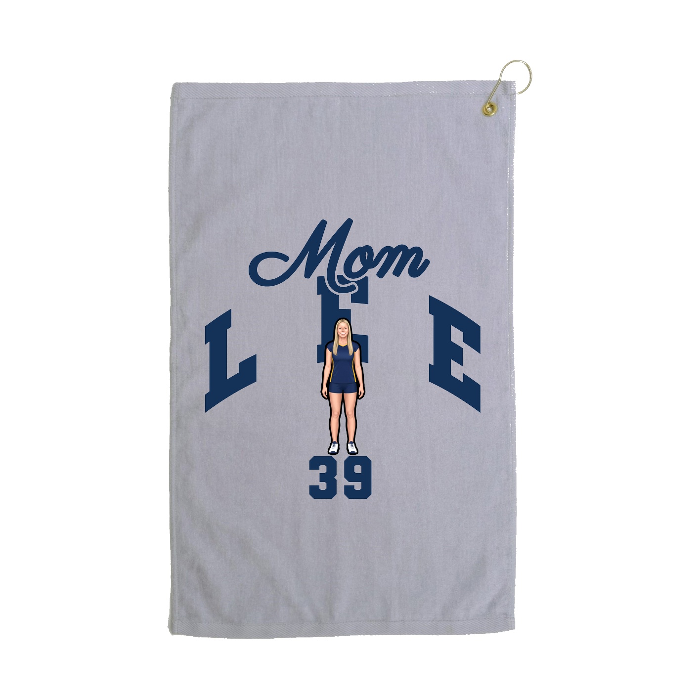 Golf Towel — Mothers Day Arch in Grey