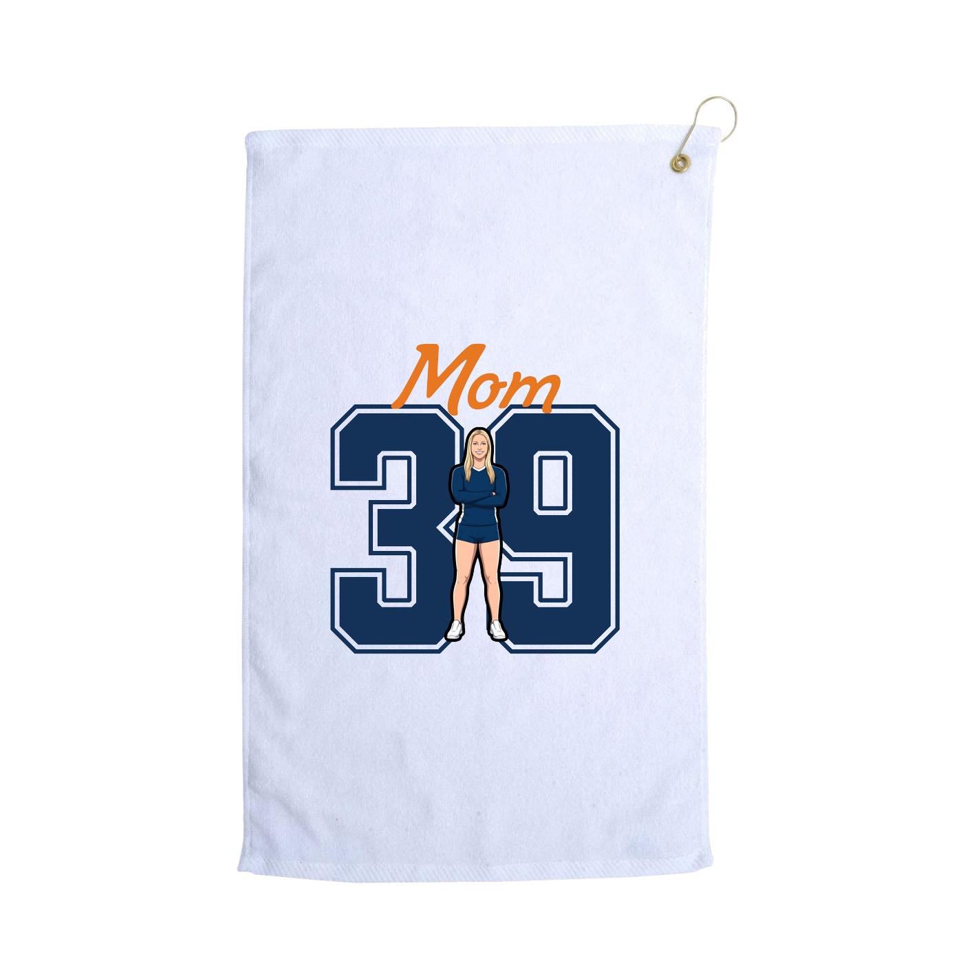 Golf Towel — Mothers Day Shirsey in White