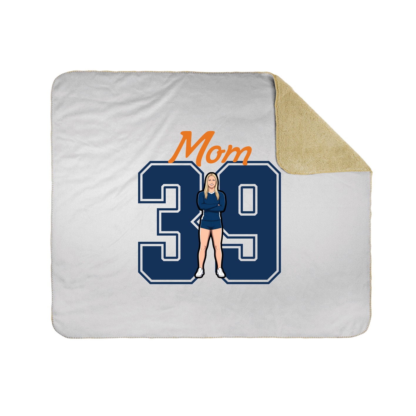 Throw Blanket — Mothers Day Shirsey in White