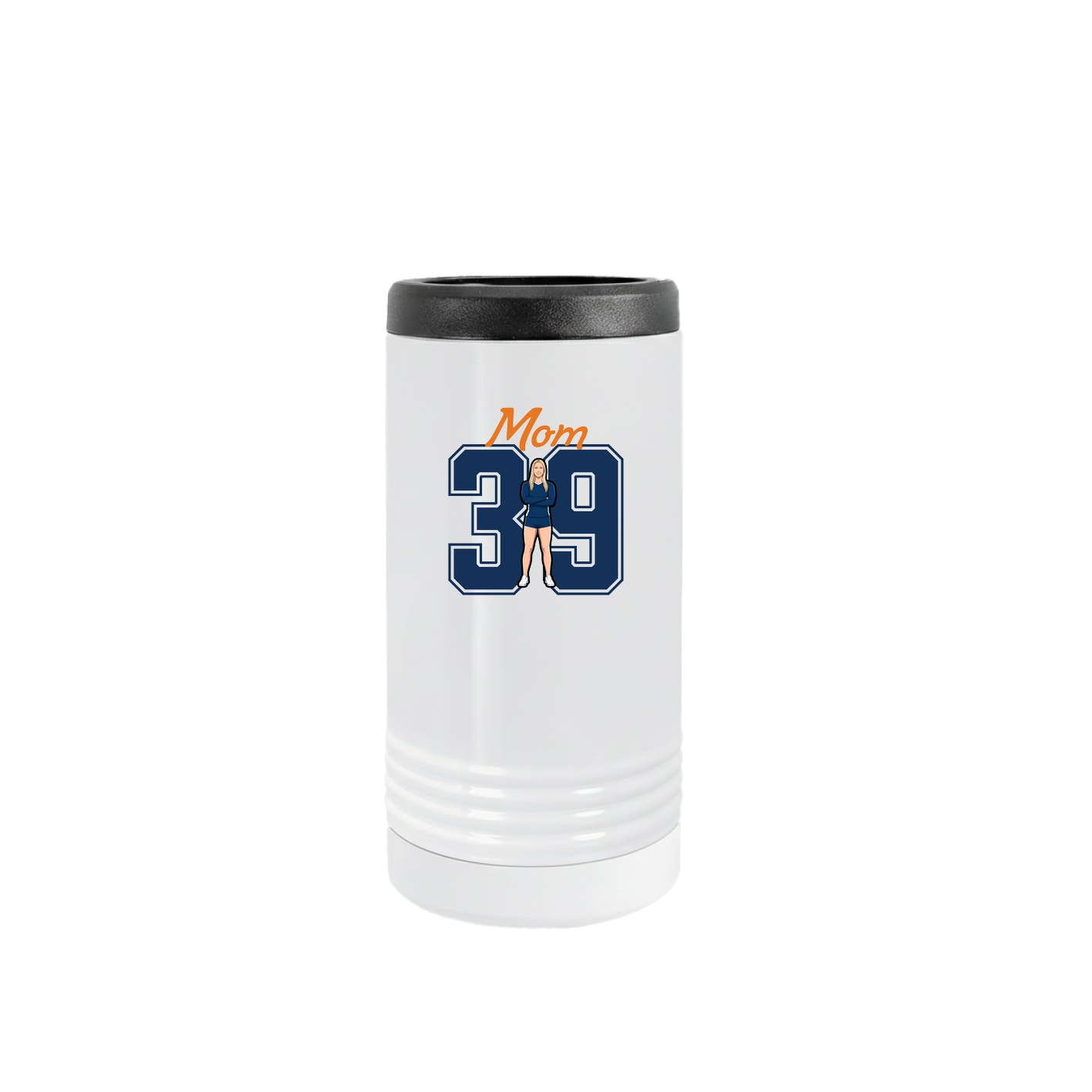 Slim Beverage Holder — Mothers Day Shirsey in White