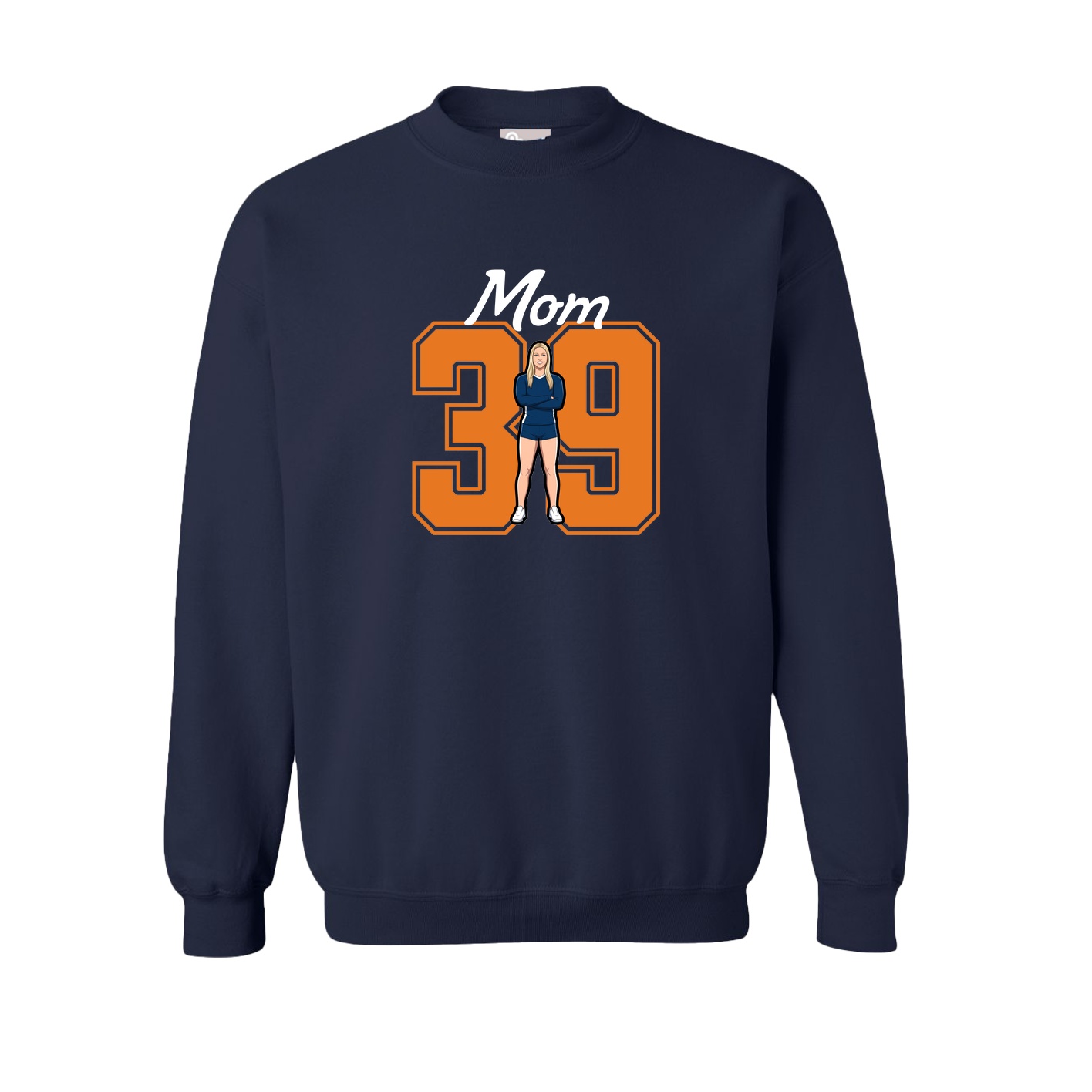 Fleece Crew — Mothers Day Shirsey in Navy