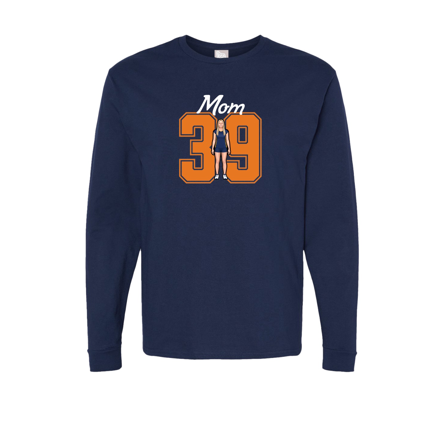 Long Sleeve Tee — Mothers Day Shirsey in Navy