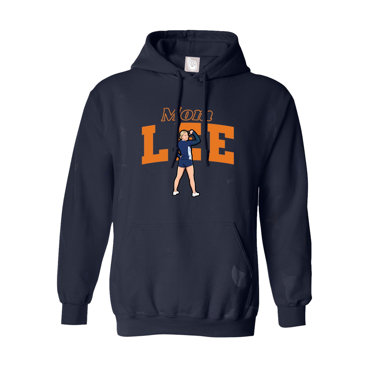 Hoodie — Mothers Day Block in Navy