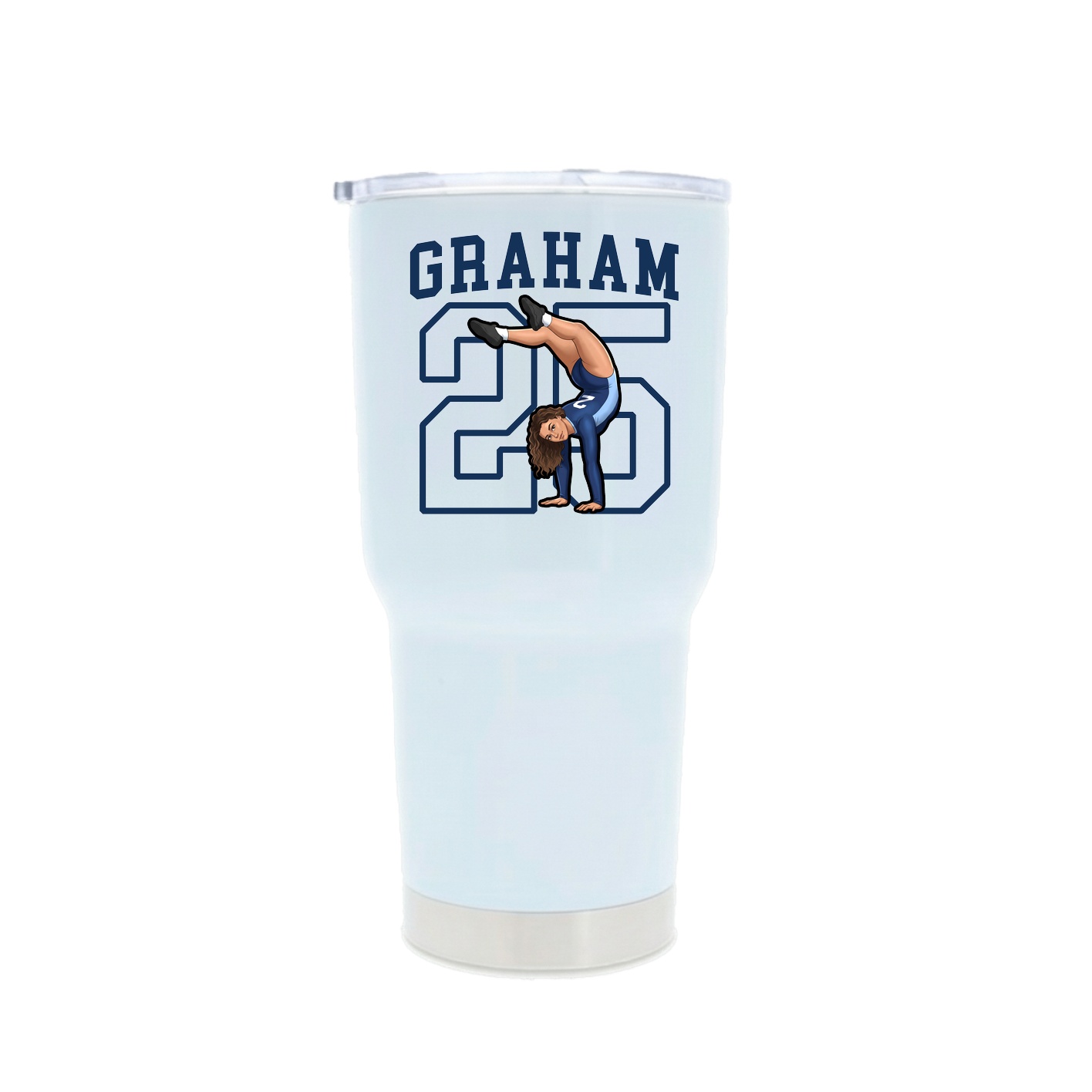30oz Stainless Steel Tumbler — Shirsey in White