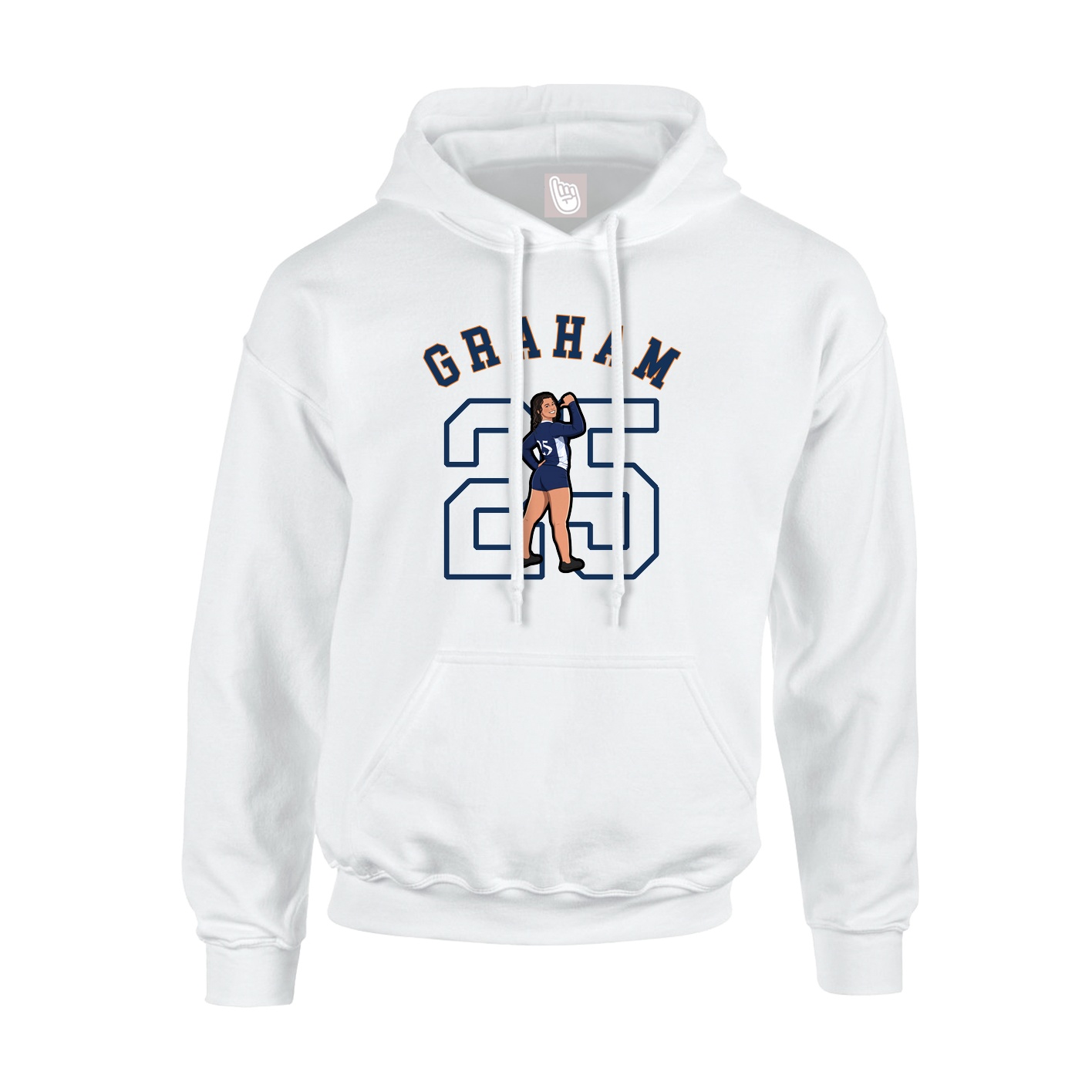 Hoodie — Shirsey Arch in White