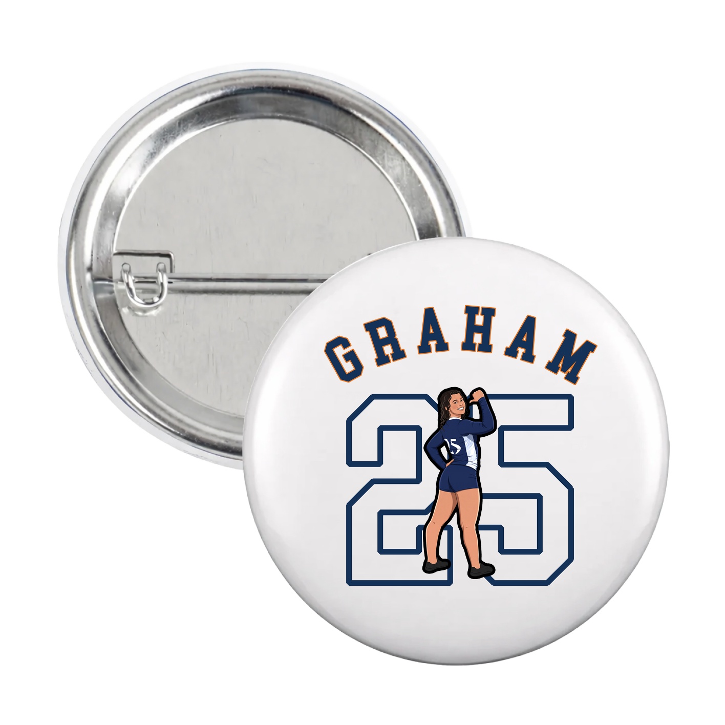 Game Day Button — Shirsey Arch in White