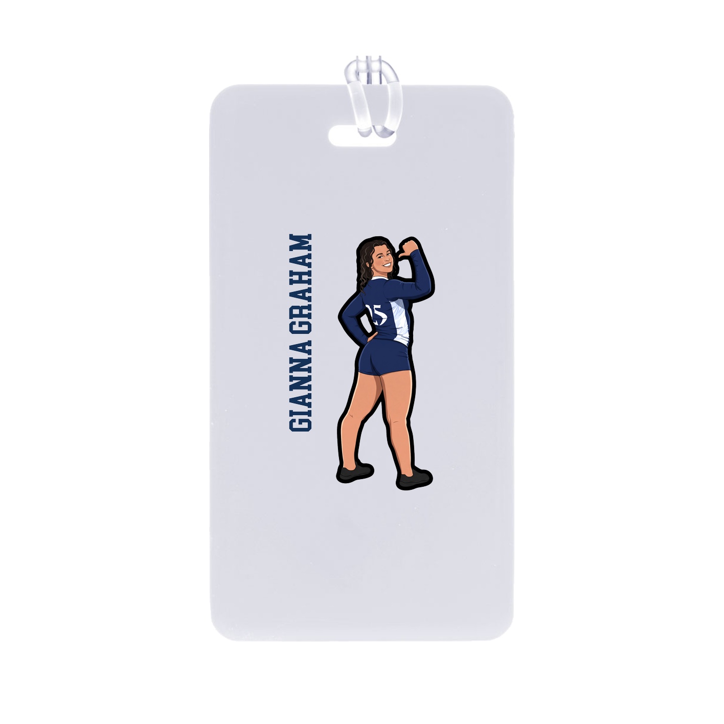 Bag Tag — Name Vertical in Classic