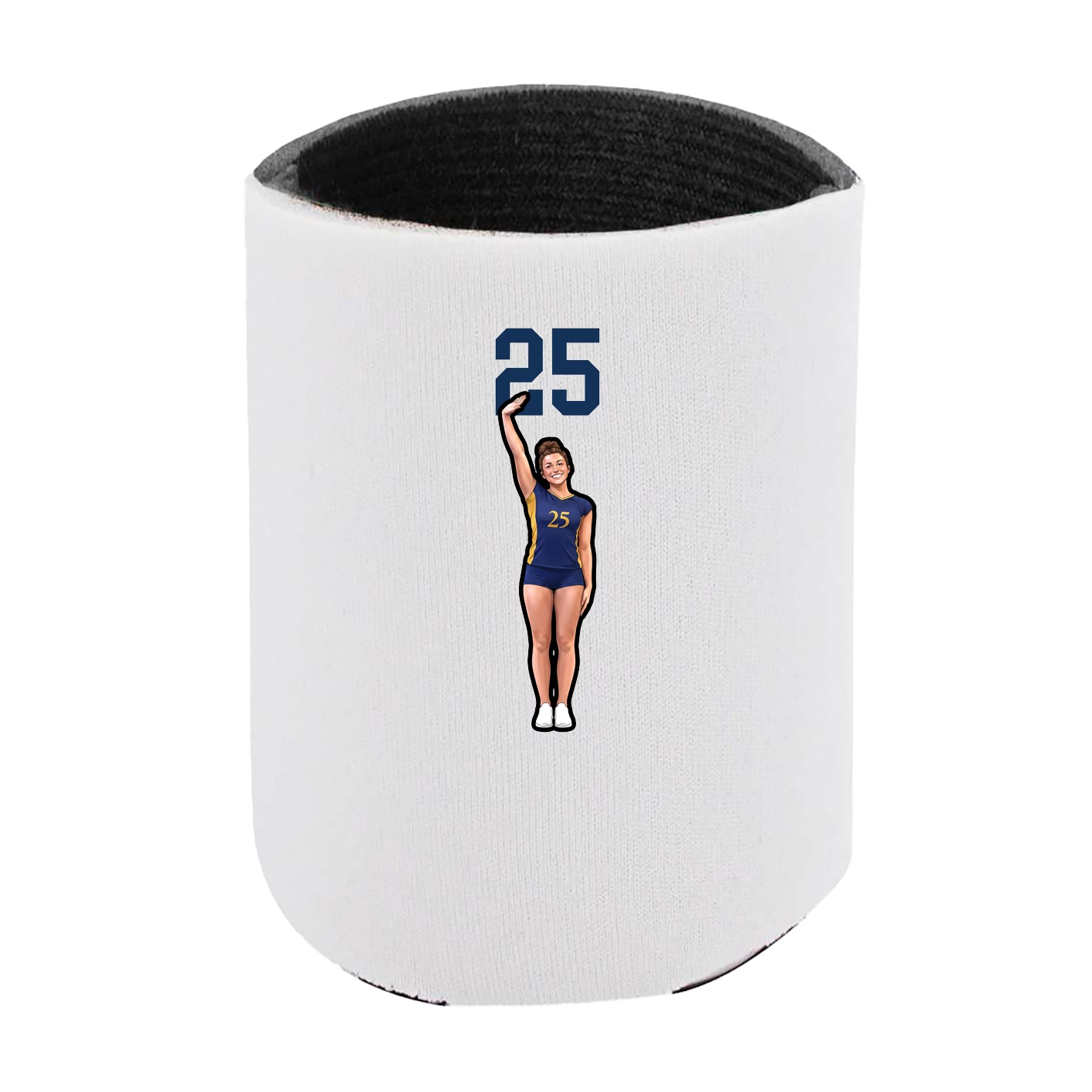Can Holder — Number Top in White
