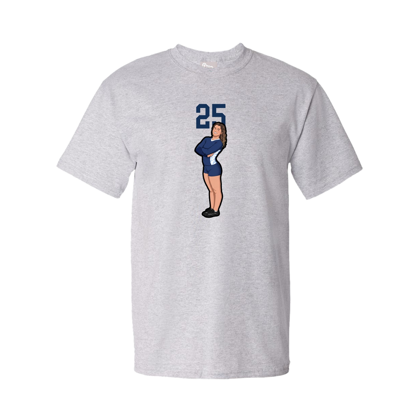 Tee — Number Top in Grey