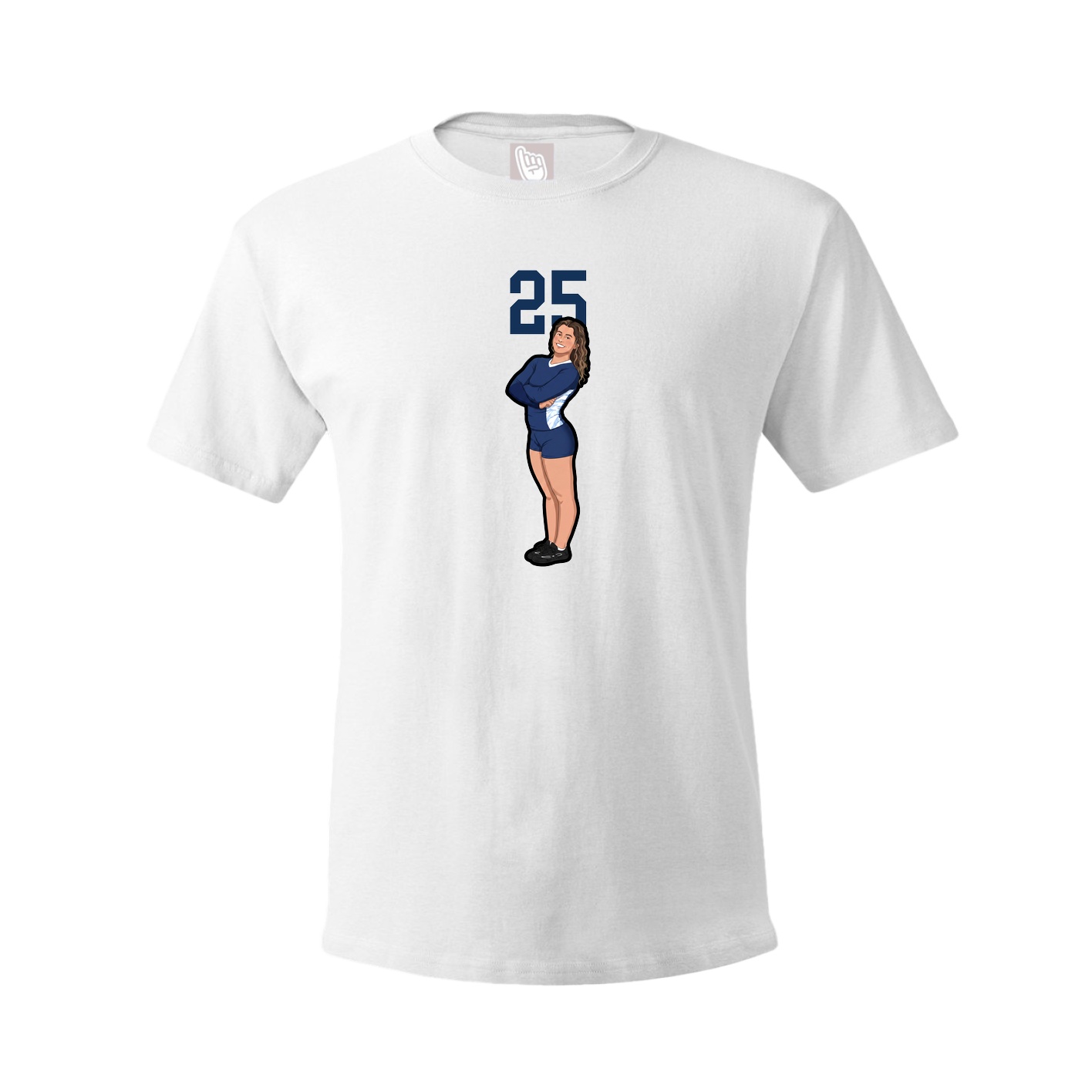 Tee — Number Top in White