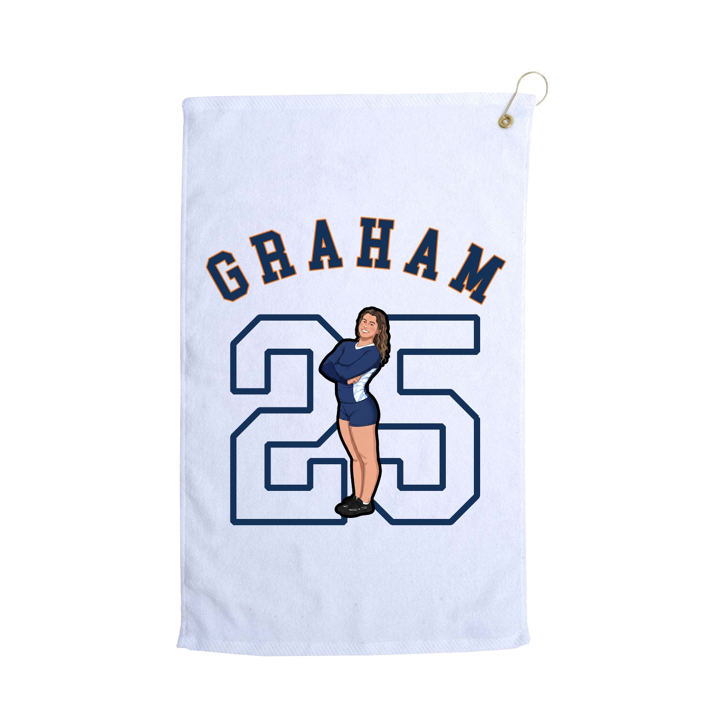 Golf Towel — Shirsey Arch in White